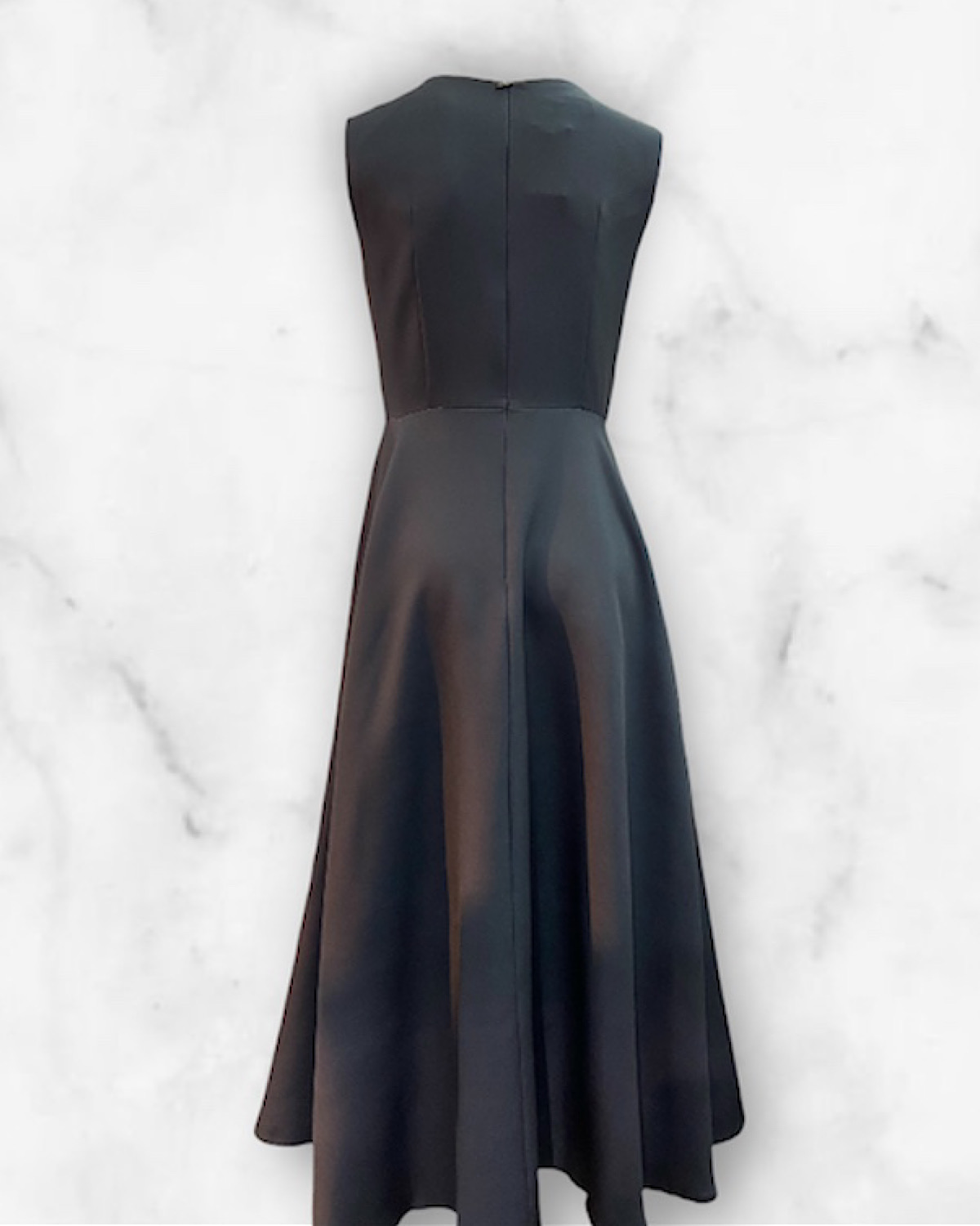 大輪レッドフラワーフレアワンピース