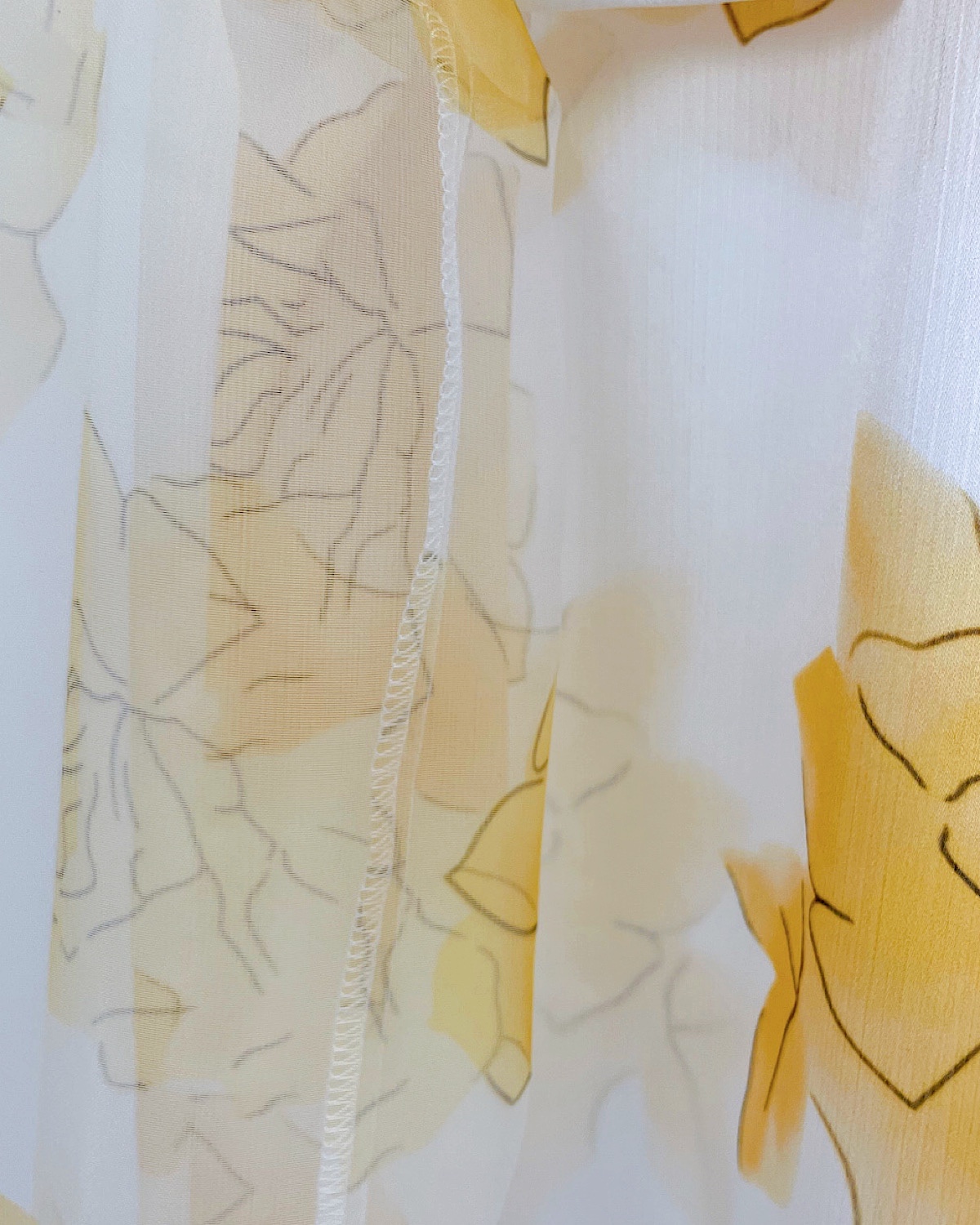 ドラマティックローズシアーブラウス カラー: YEL