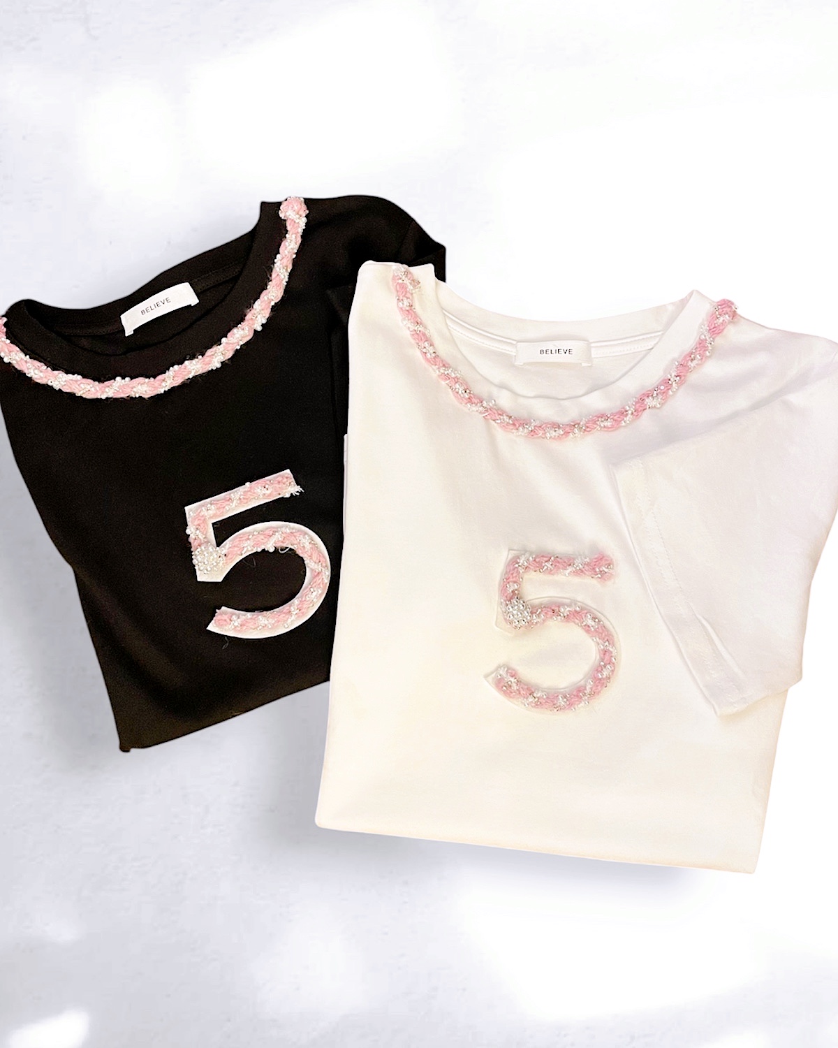 ラグジュリーNo.5デザインTシャツ カラー: BLK