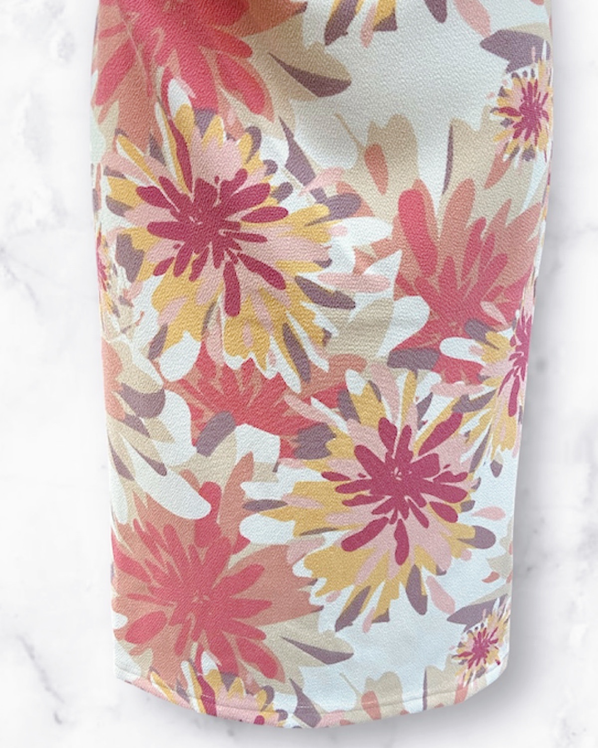 ピンクブロッサムドレープワンピース