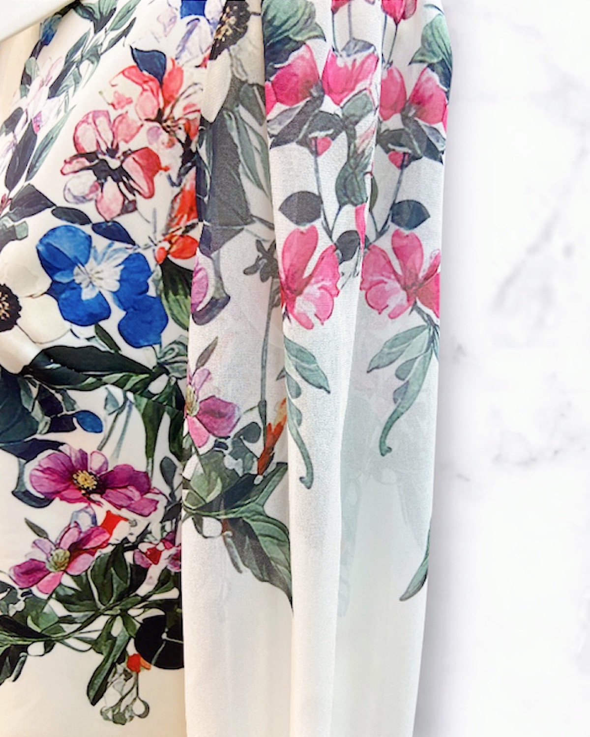 レトロフラワーボックスワンピース カラー: WHT, サイズ: S