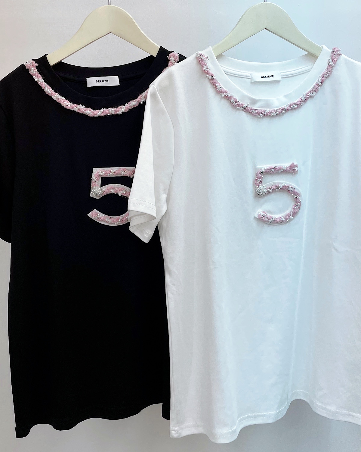 ラグジュリーNo.5デザインTシャツ カラー: BLK