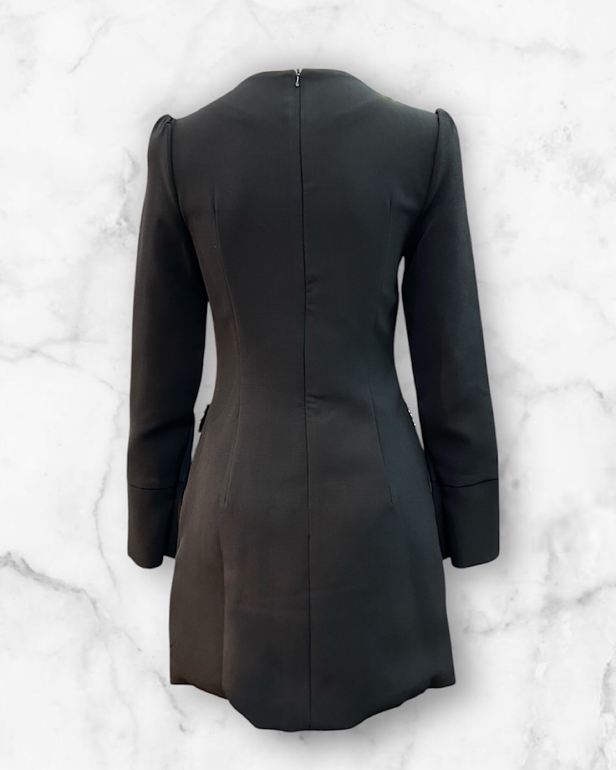 クリスタルストーンブラックドレス サイズ: S