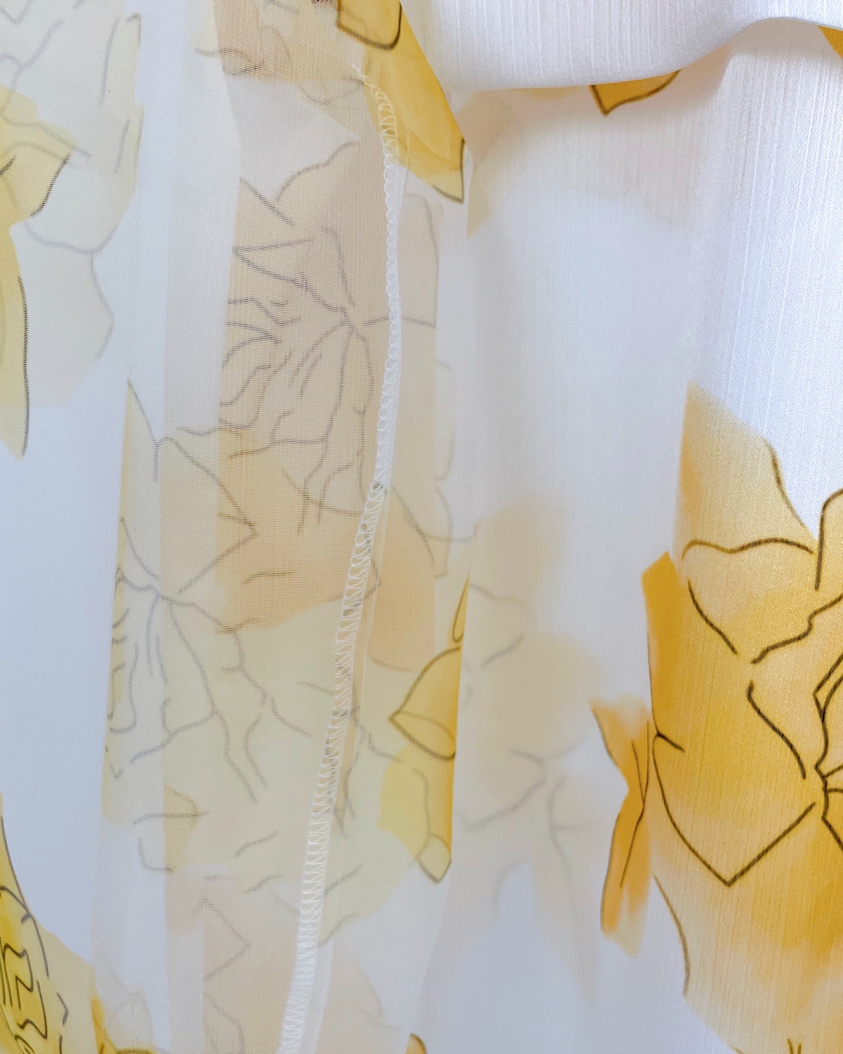 ドラマティックローズシアーブラウス カラー: YEL