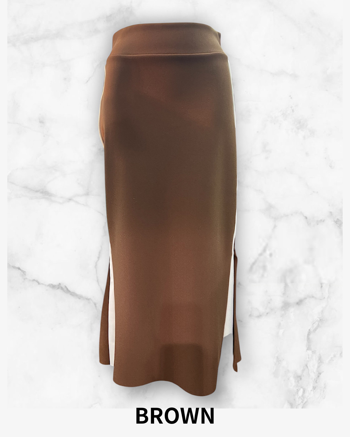 ホワイトラインマーメイドスカート カラー: BLK