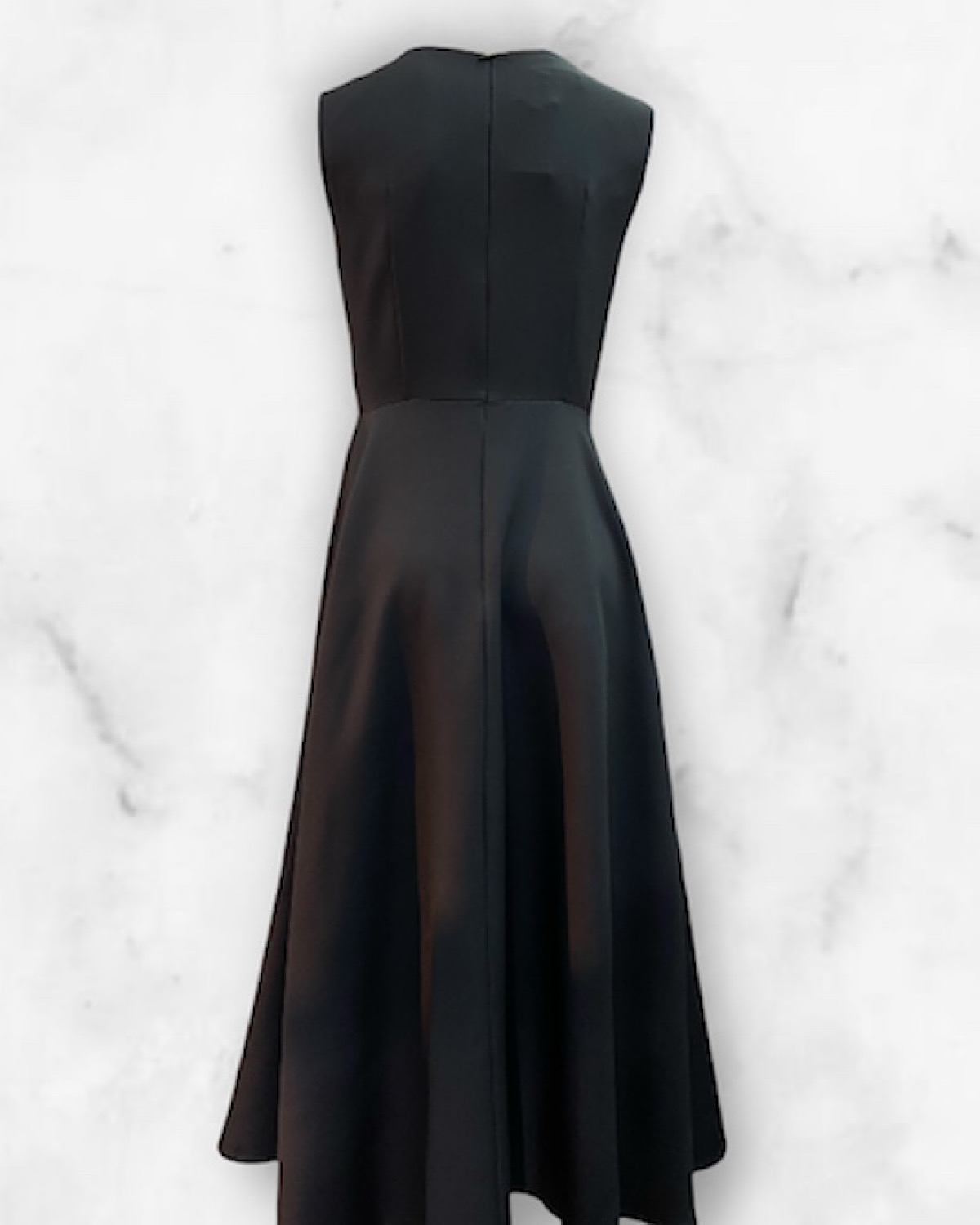 大輪レッドフラワーフレアワンピース