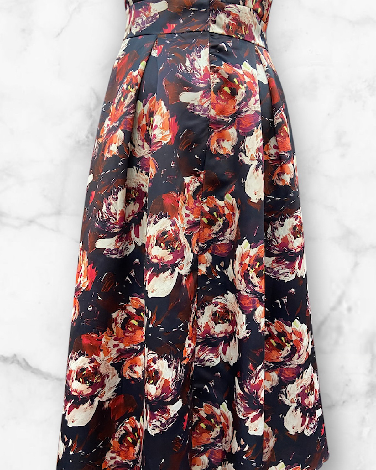 ペイントローズミディドレス サイズ: S