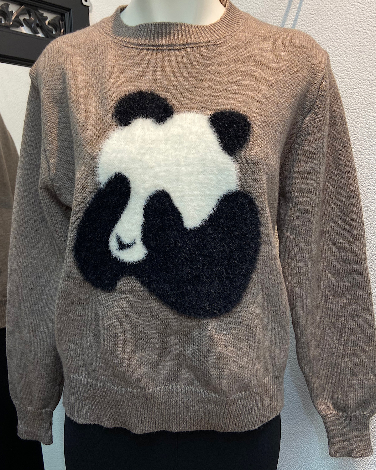 パンダフェイスセーター カラー: GRY
