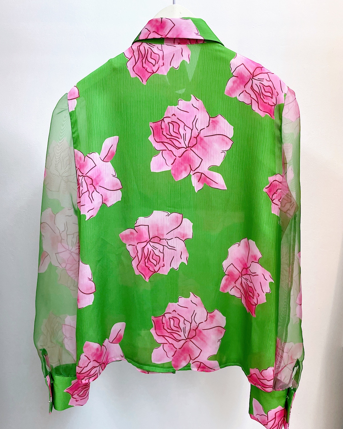 ドラマティックローズシアーブラウス カラー: YEL