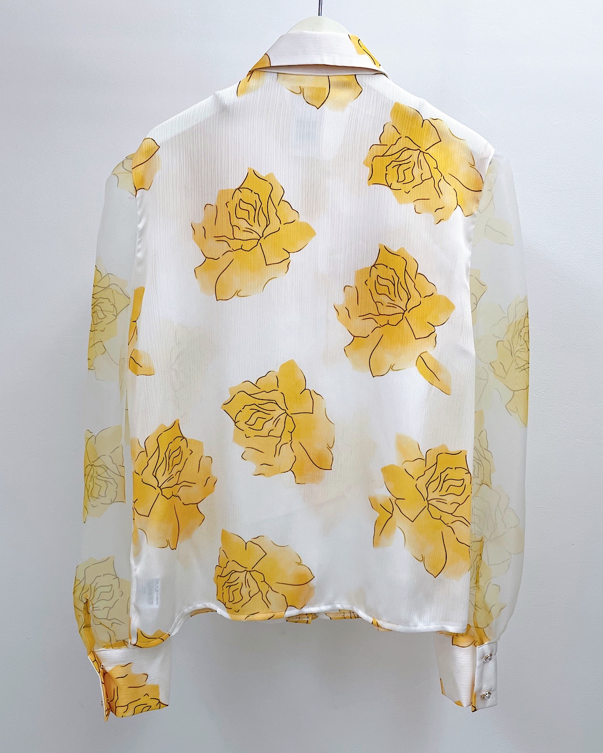 ドラマティックローズシアーブラウス カラー: YEL