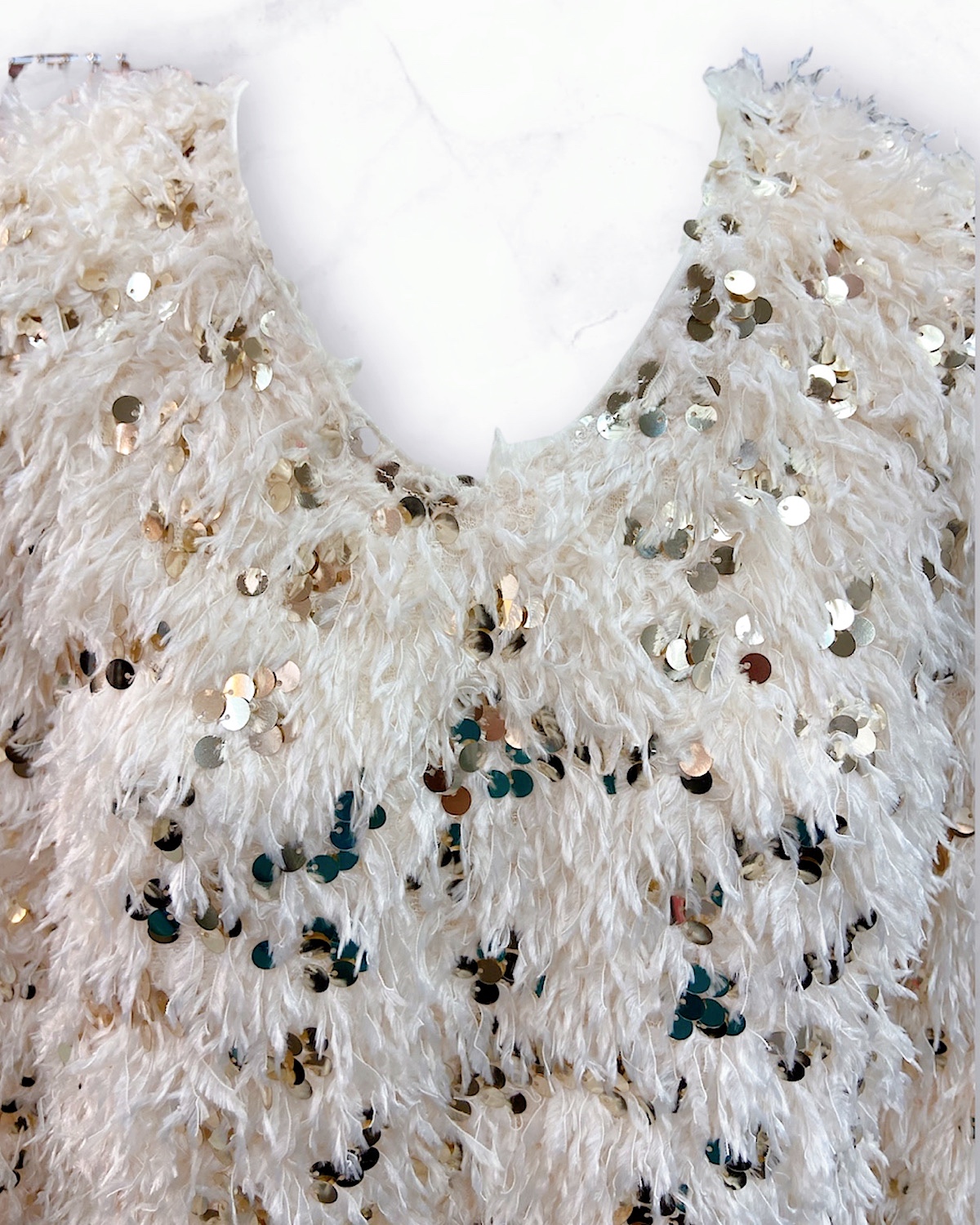 ゴールドスパンフェザーワンピース