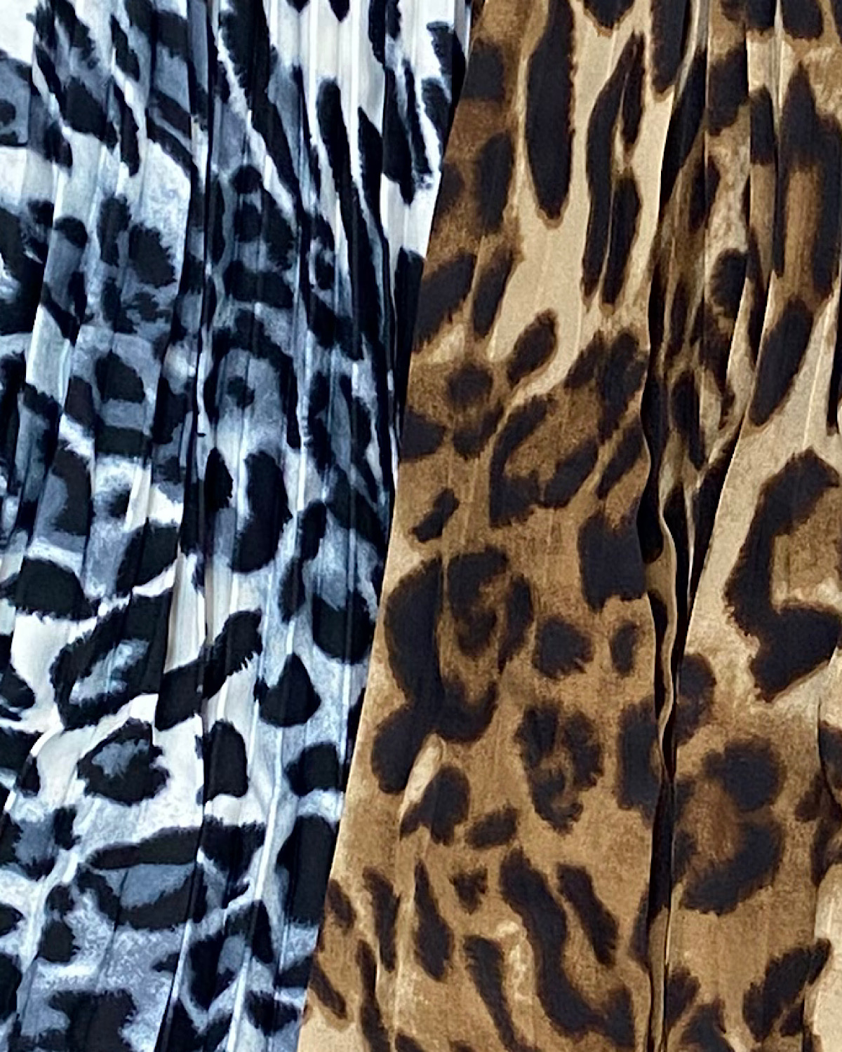 レオパードプリーツスカート カラー: GRY