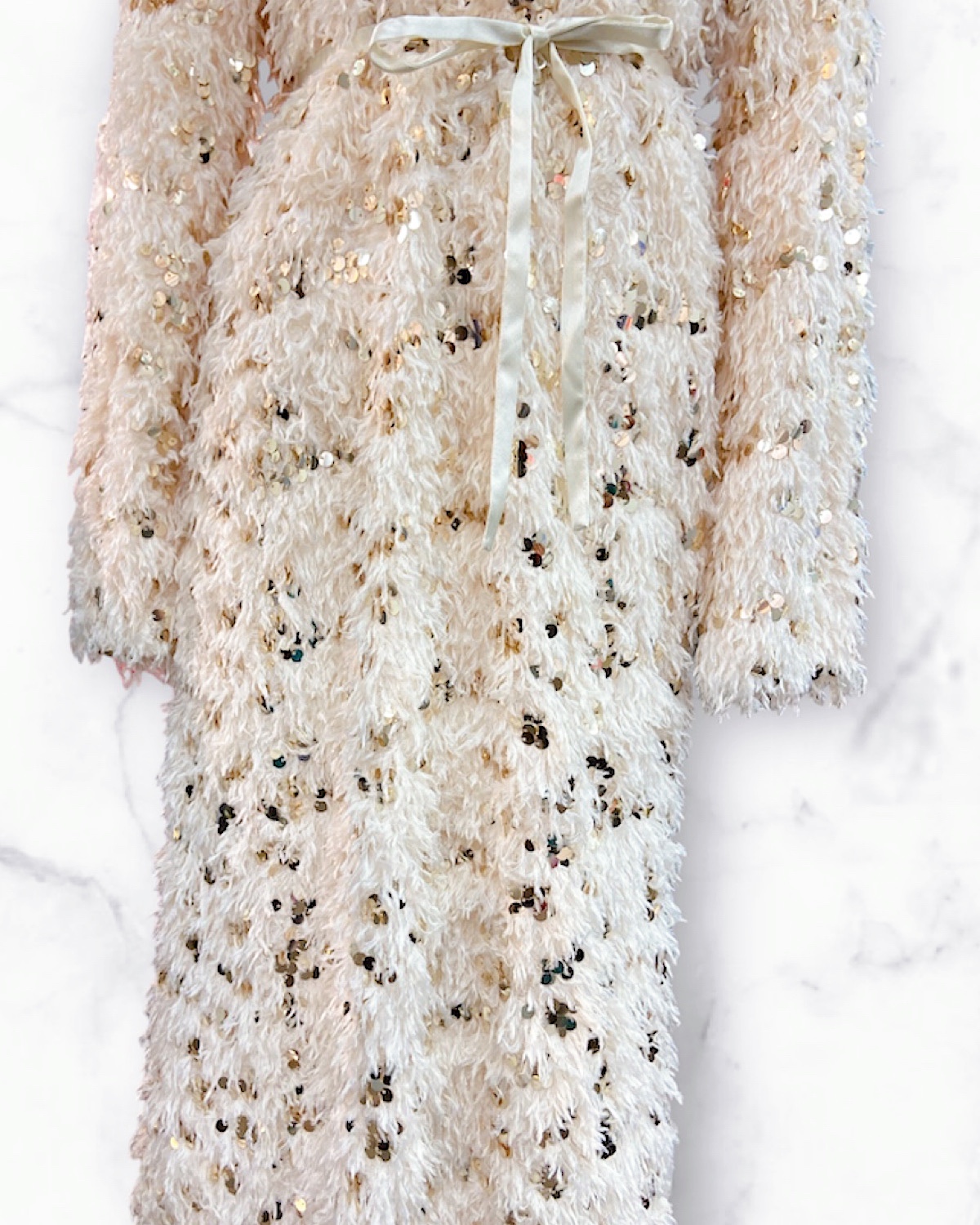 ゴールドスパンフェザーワンピース