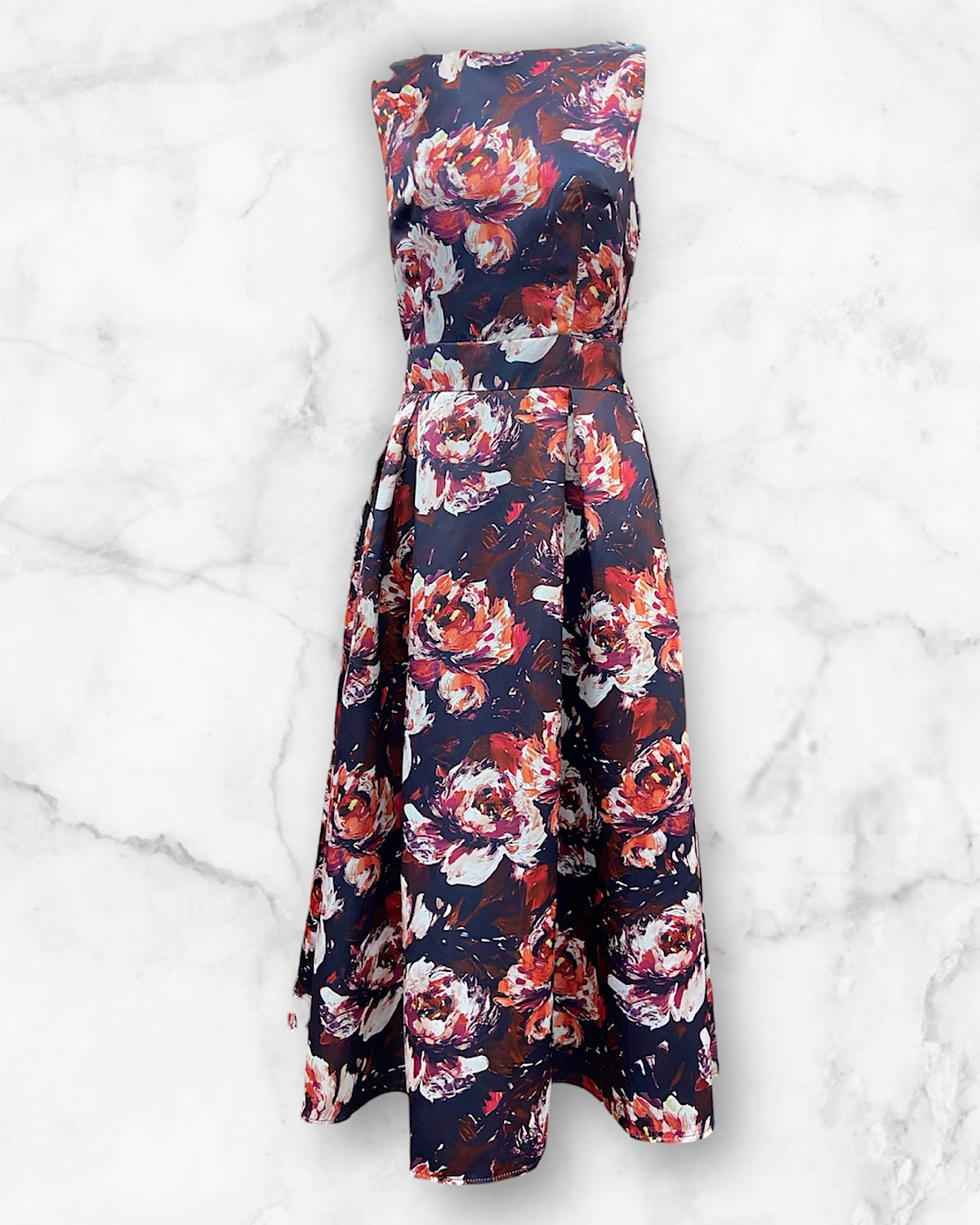 ペイントローズミディドレス サイズ: S