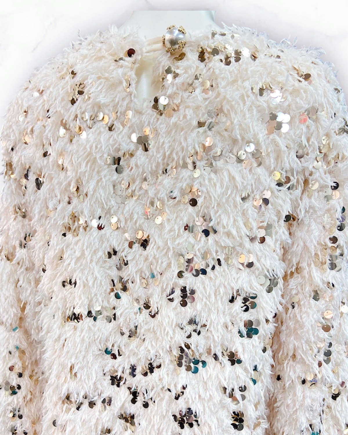 ゴールドスパンフェザーワンピース