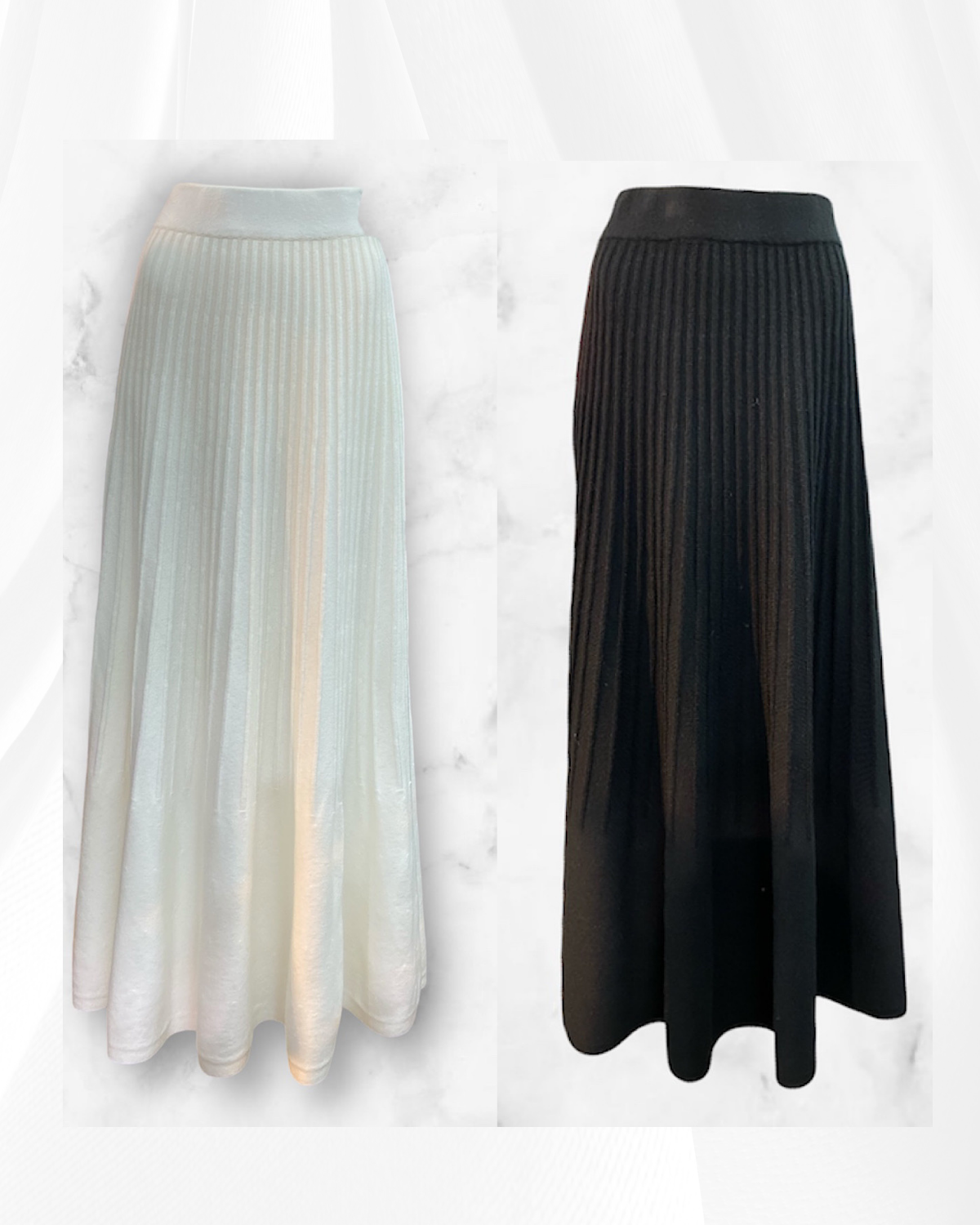 ニットフレアスカート