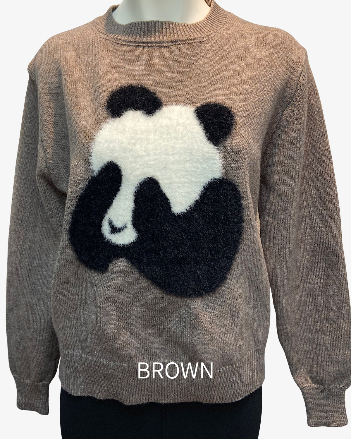 パンダフェイスセーター カラー: GRY
