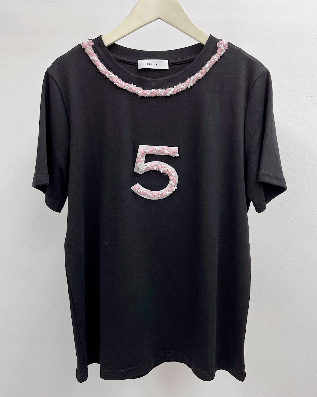 ラグジュリーNo.5デザインTシャツ カラー: BLK