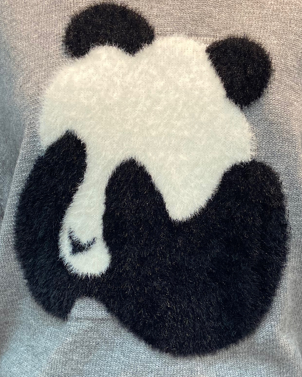 パンダフェイスセーター カラー: GRY