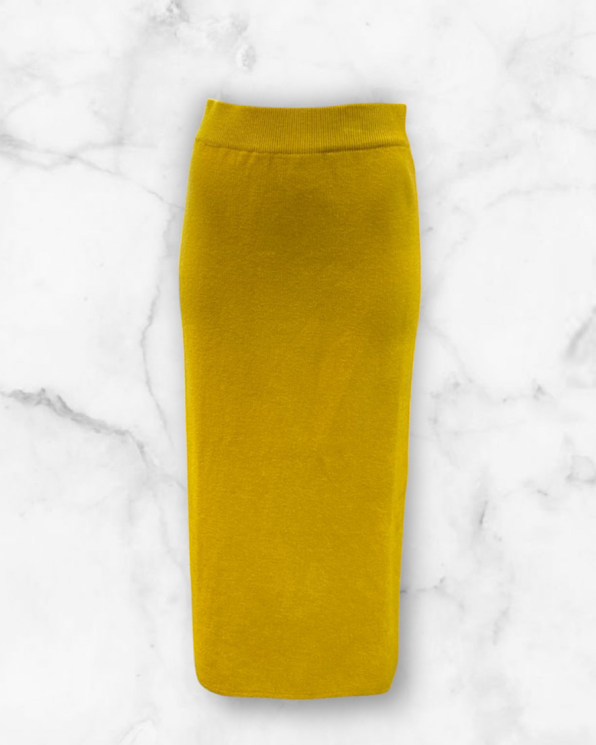 ニットタイトスカートL カラー: YEL