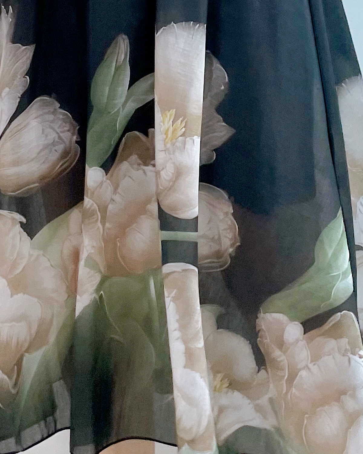 エレガントチューリップパフスリシャツワンピース