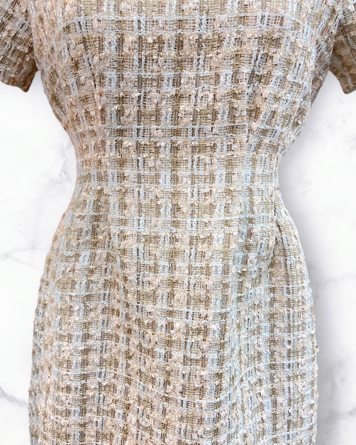 上品ラメツィードミニドレス カラー: BEG