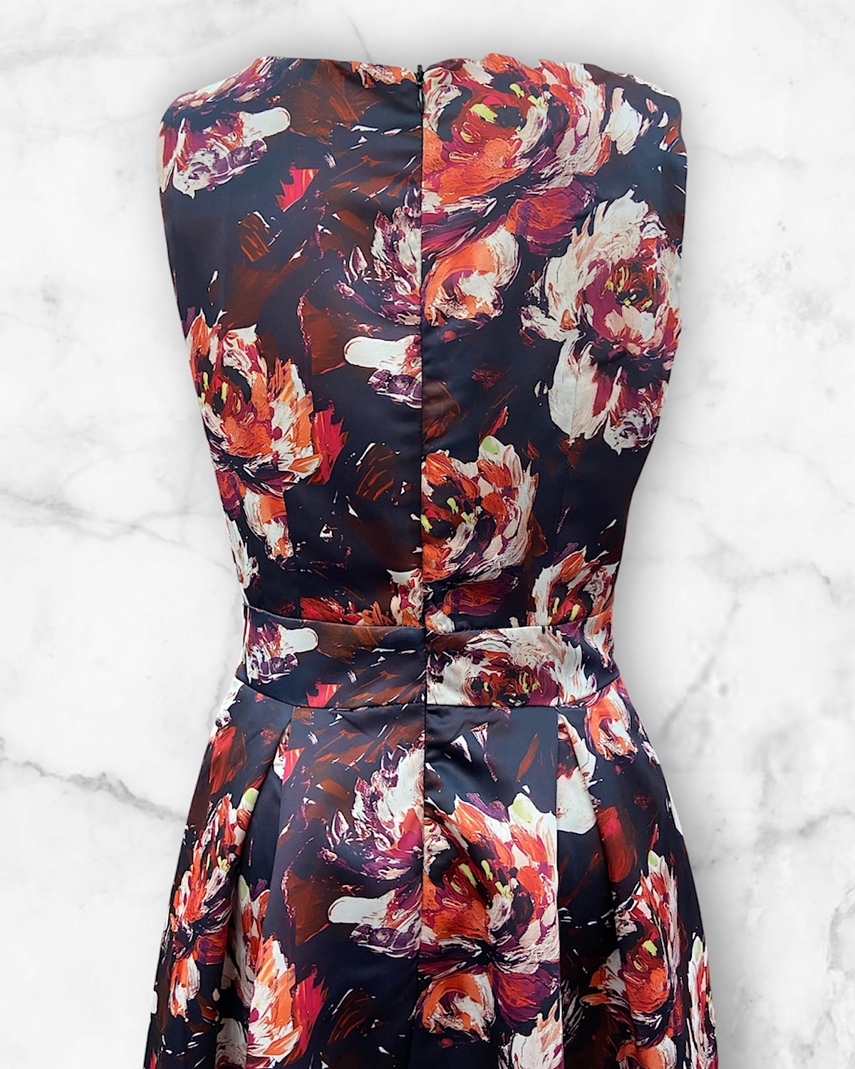 ペイントローズミディドレス サイズ: S