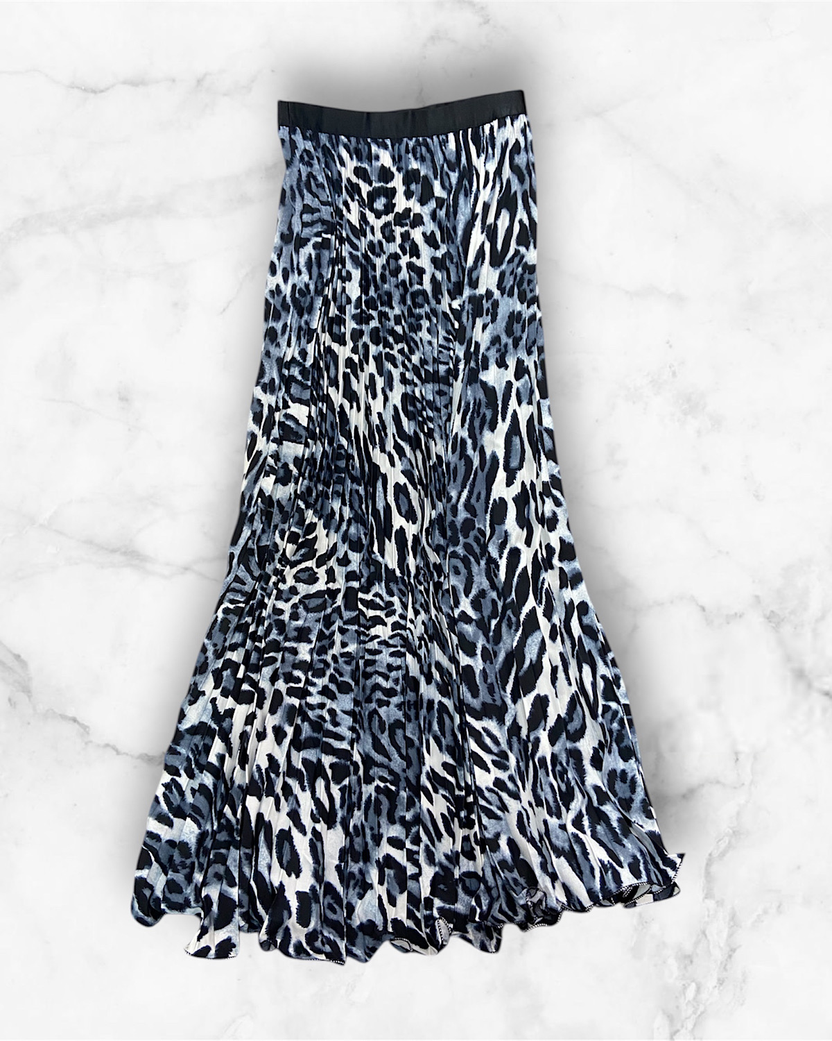 レオパードプリーツスカート カラー: GRY