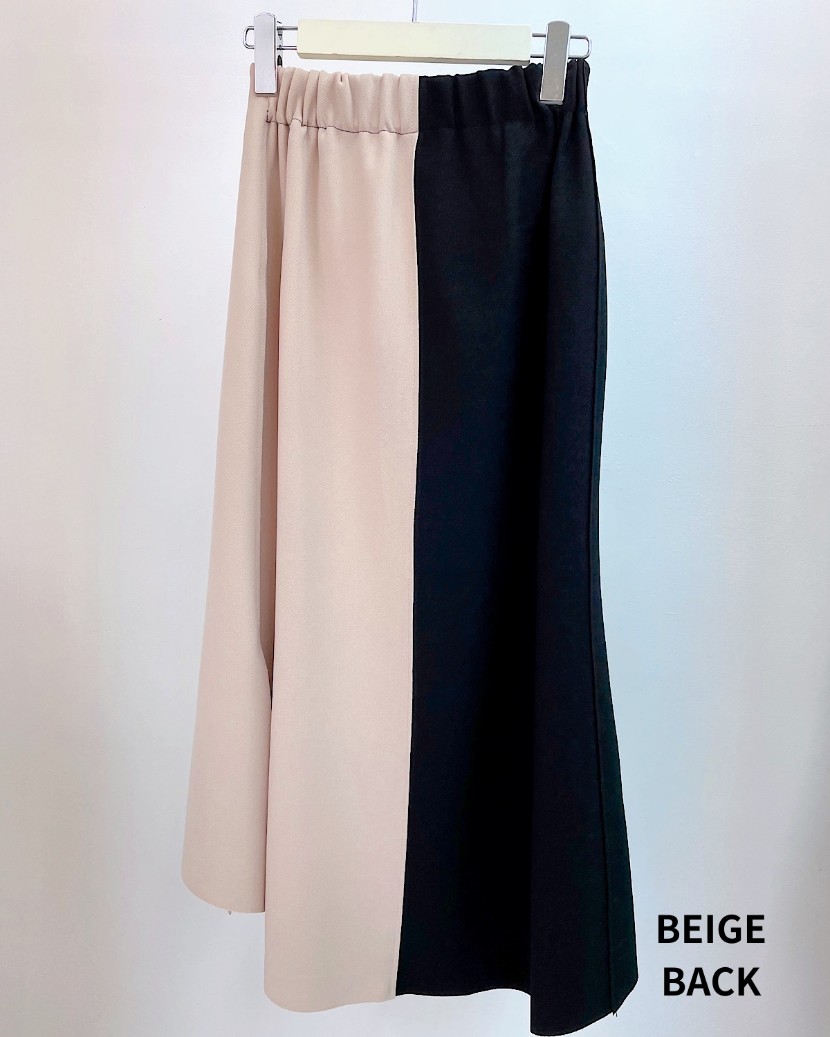 カラーブロックアシンメトリースカート カラー: GRN