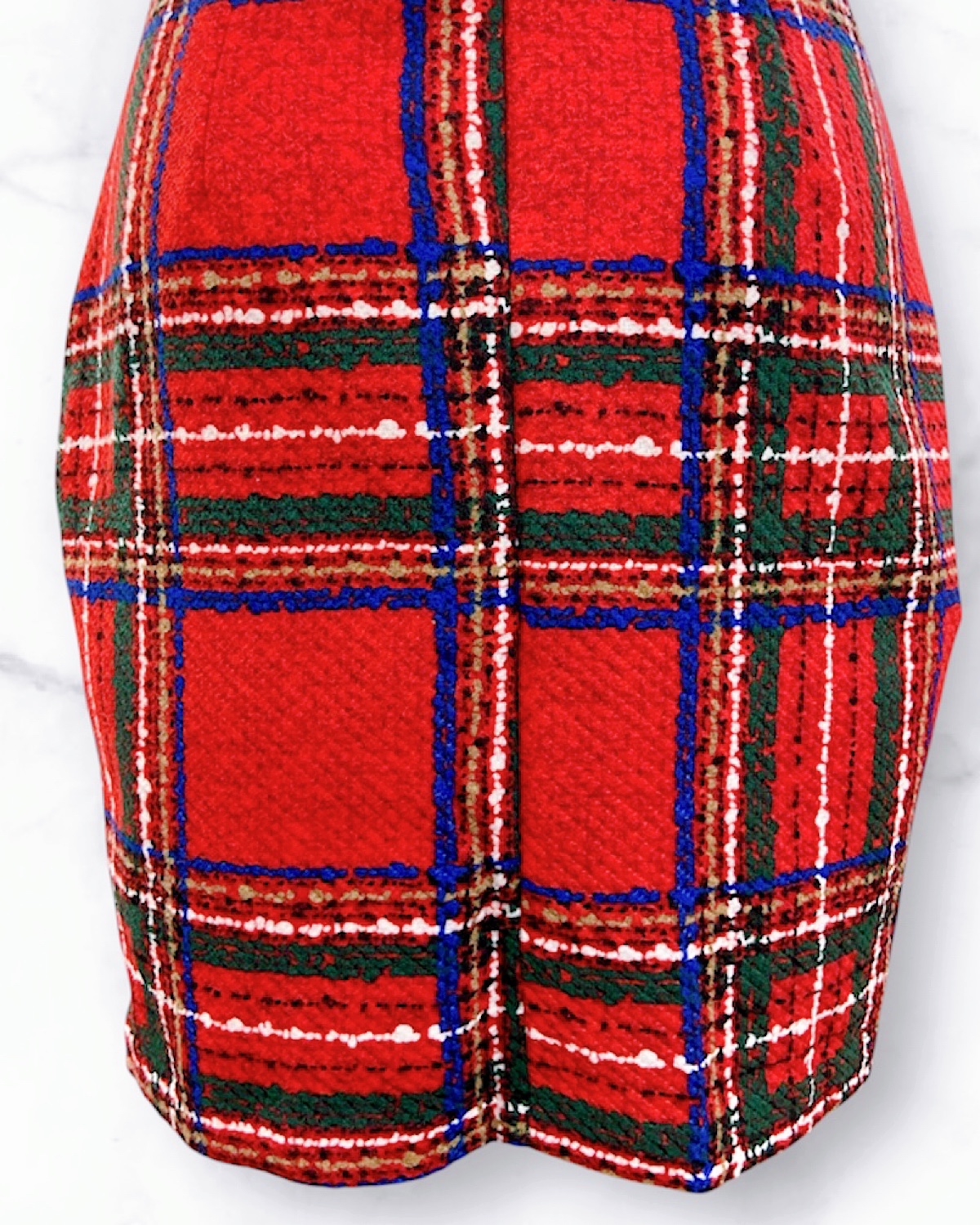 ツィードチェックパフスリミニワンピース サイズ: S