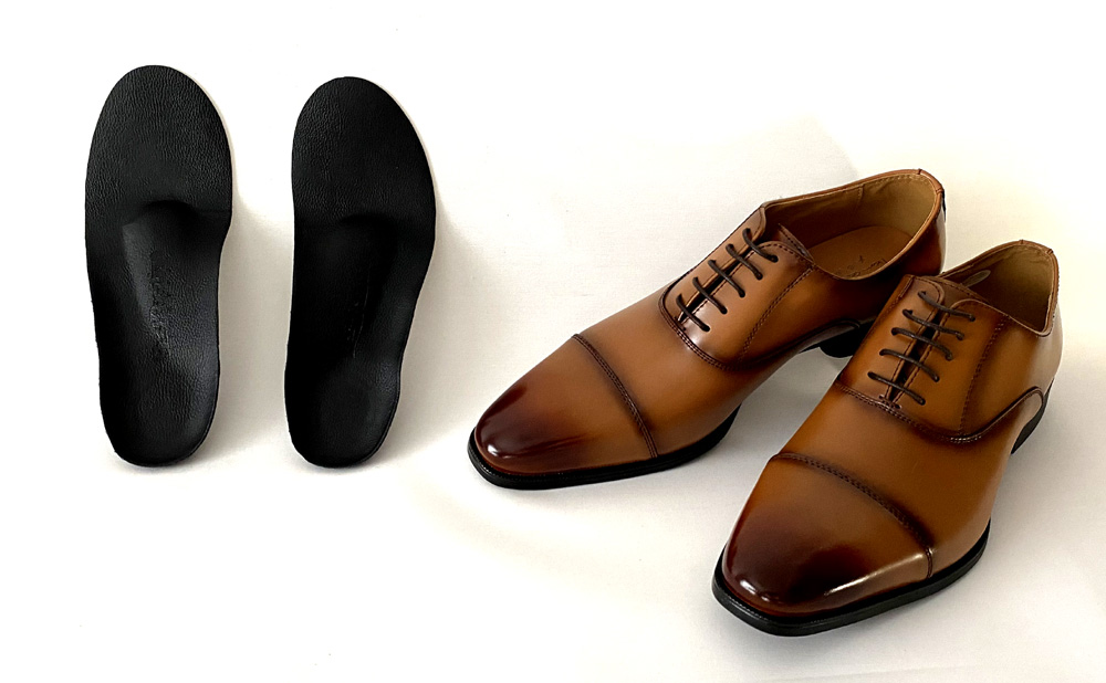 セミオーダーメイド【3Dスキャン計測あり、2D(平面)足データより製作】オリジナルインソール「ベストポジション」ビジネスメンズタイプ