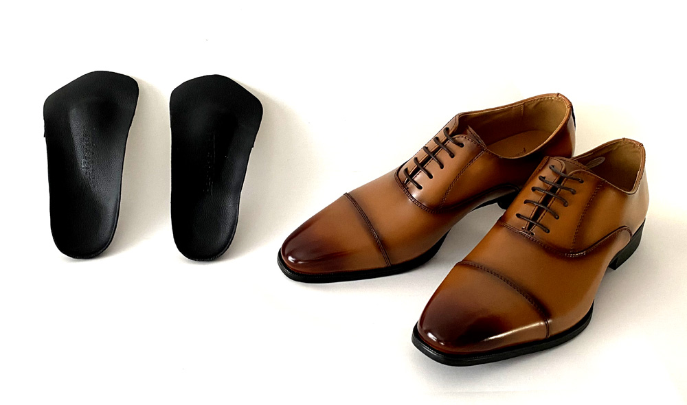 セミオーダーメイド【3Dスキャン計測あり、2D(平面)足データより製作】オリジナルインソール「ベストポジション」ビジネスハーフタイプ