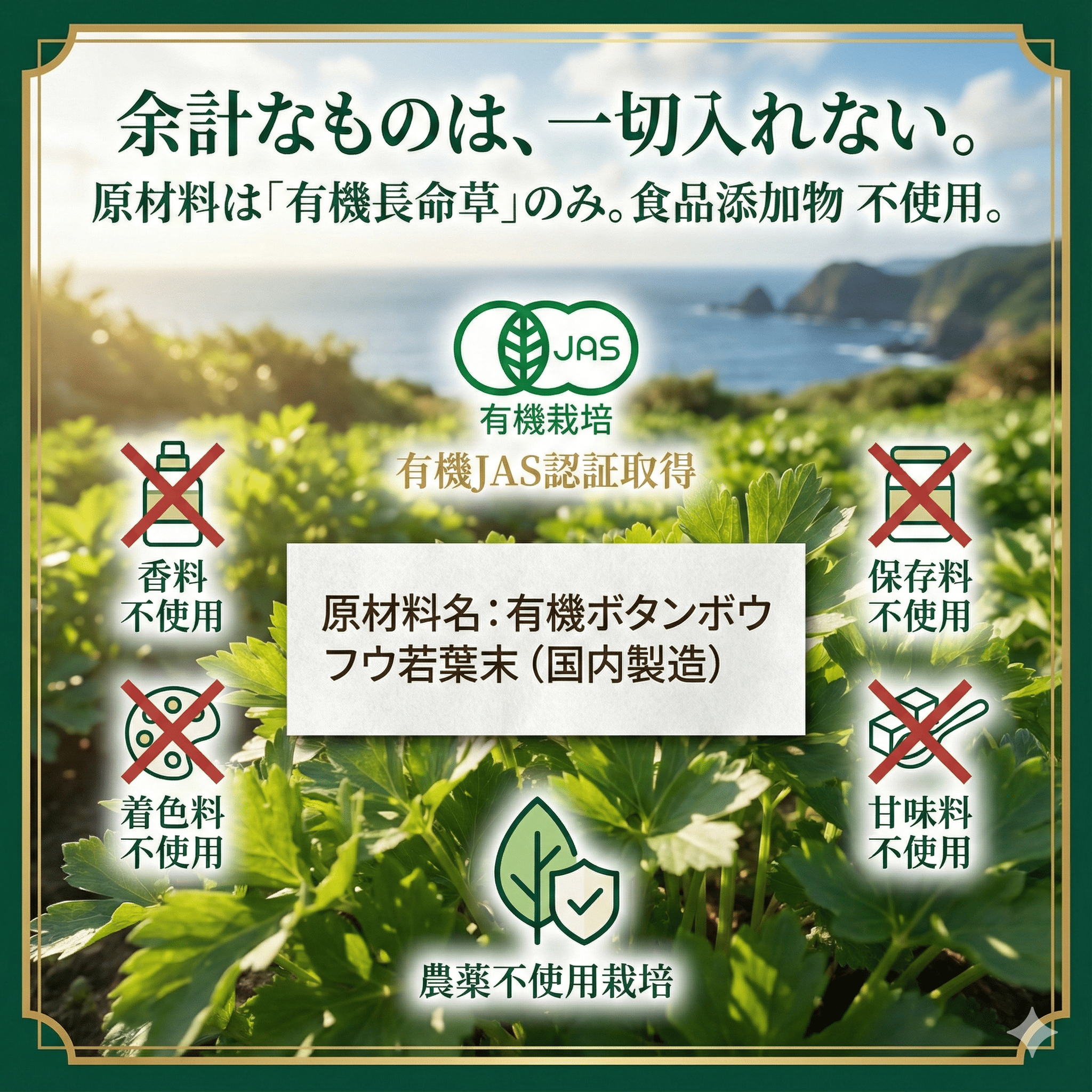 有機美長命青汁