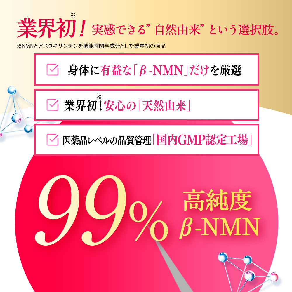エイジケアプラス　NMN（エヌエムエヌ）×アスタキサンチン