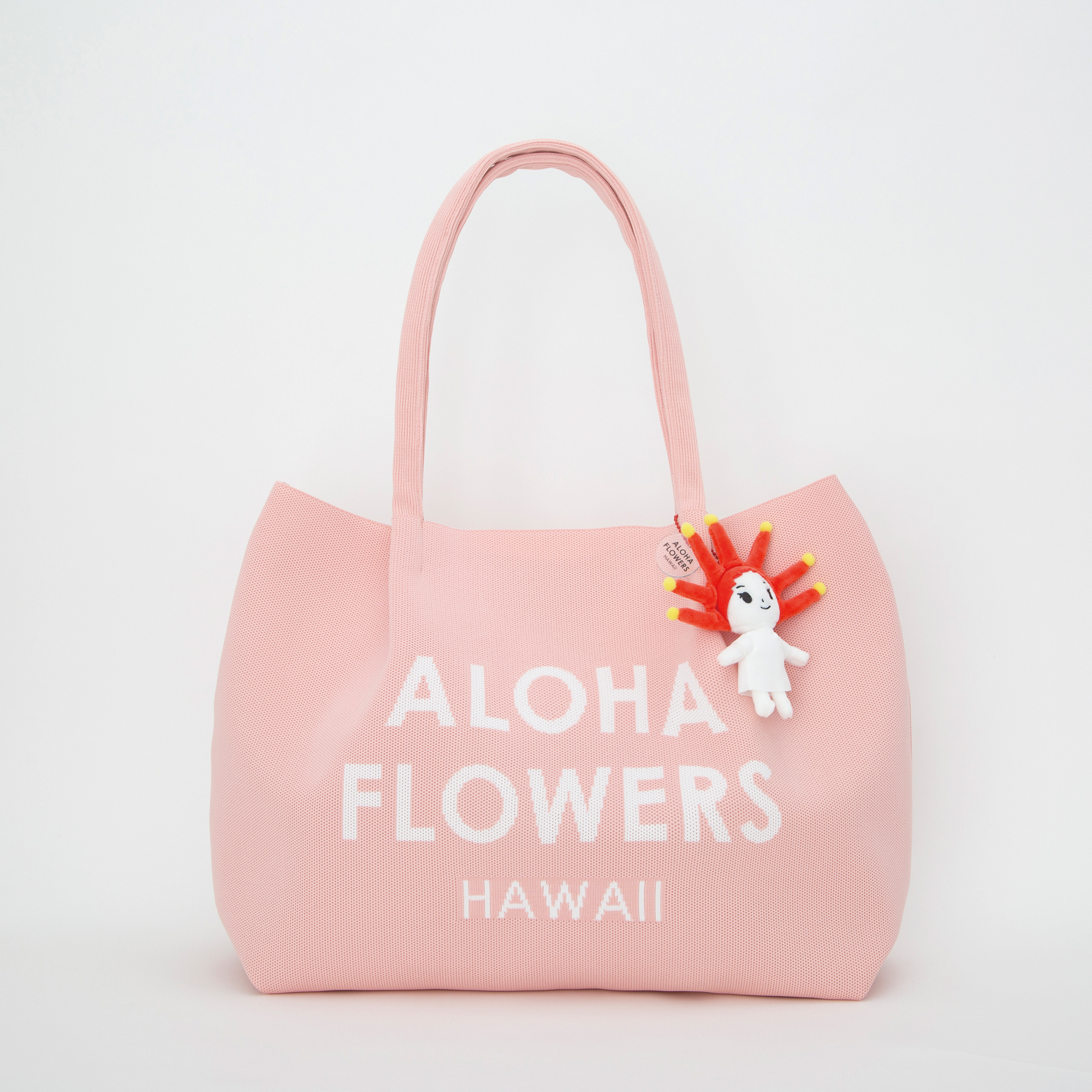 ニットバッグ L（ピンク）