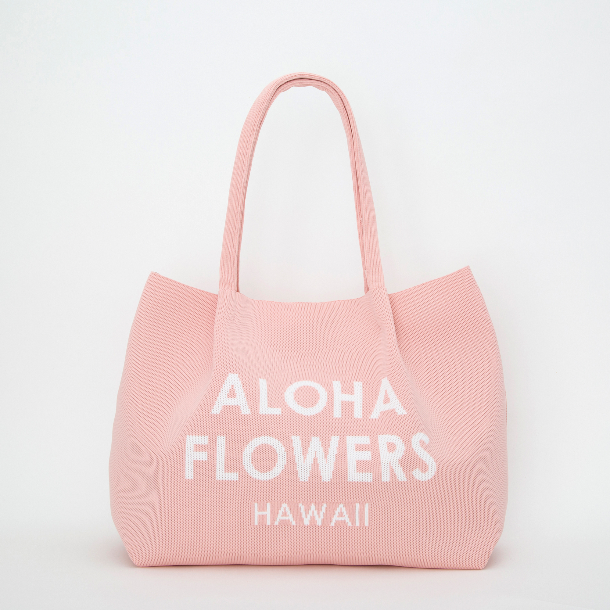 ニットバッグ L（ピンク）