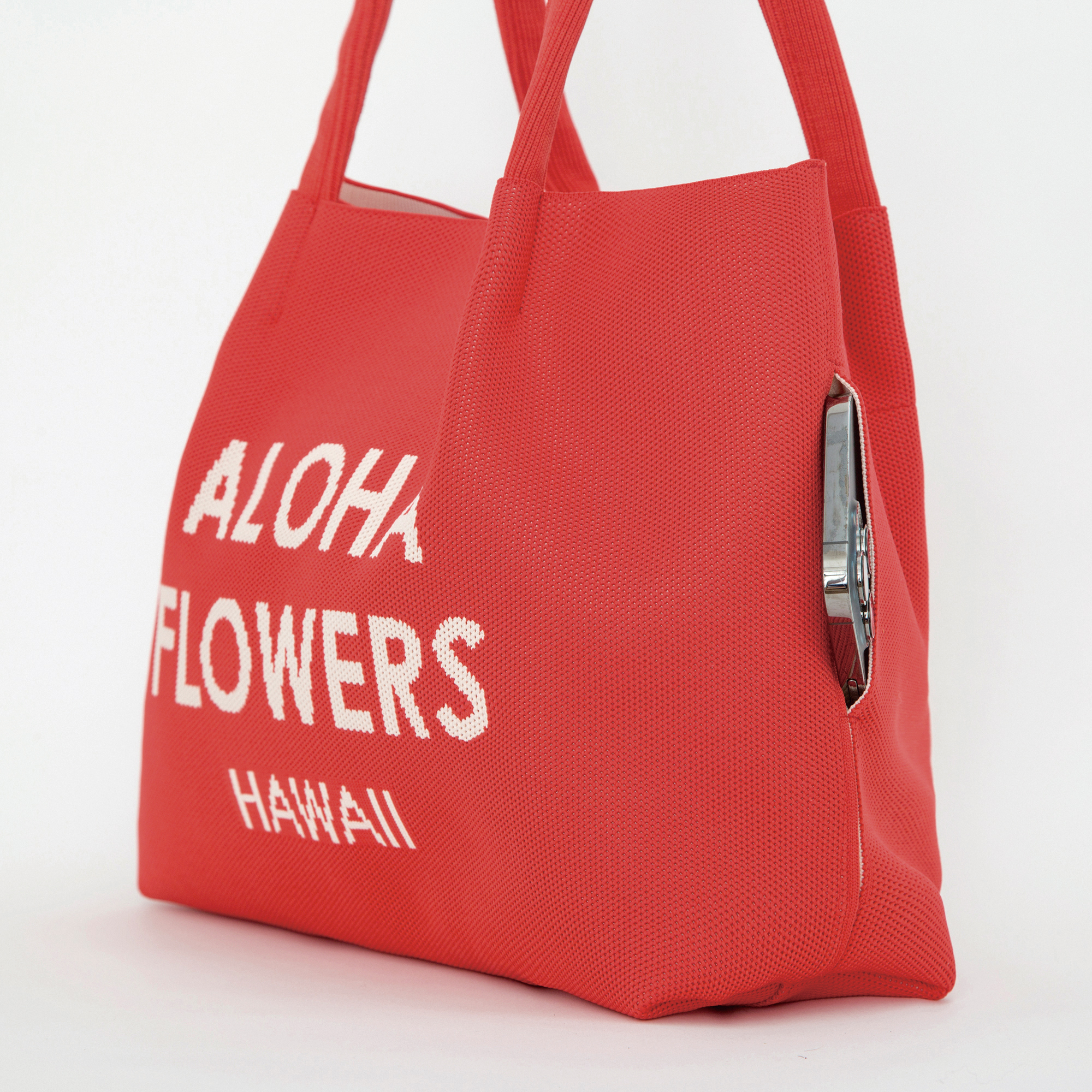 ニットバッグM（レッド）