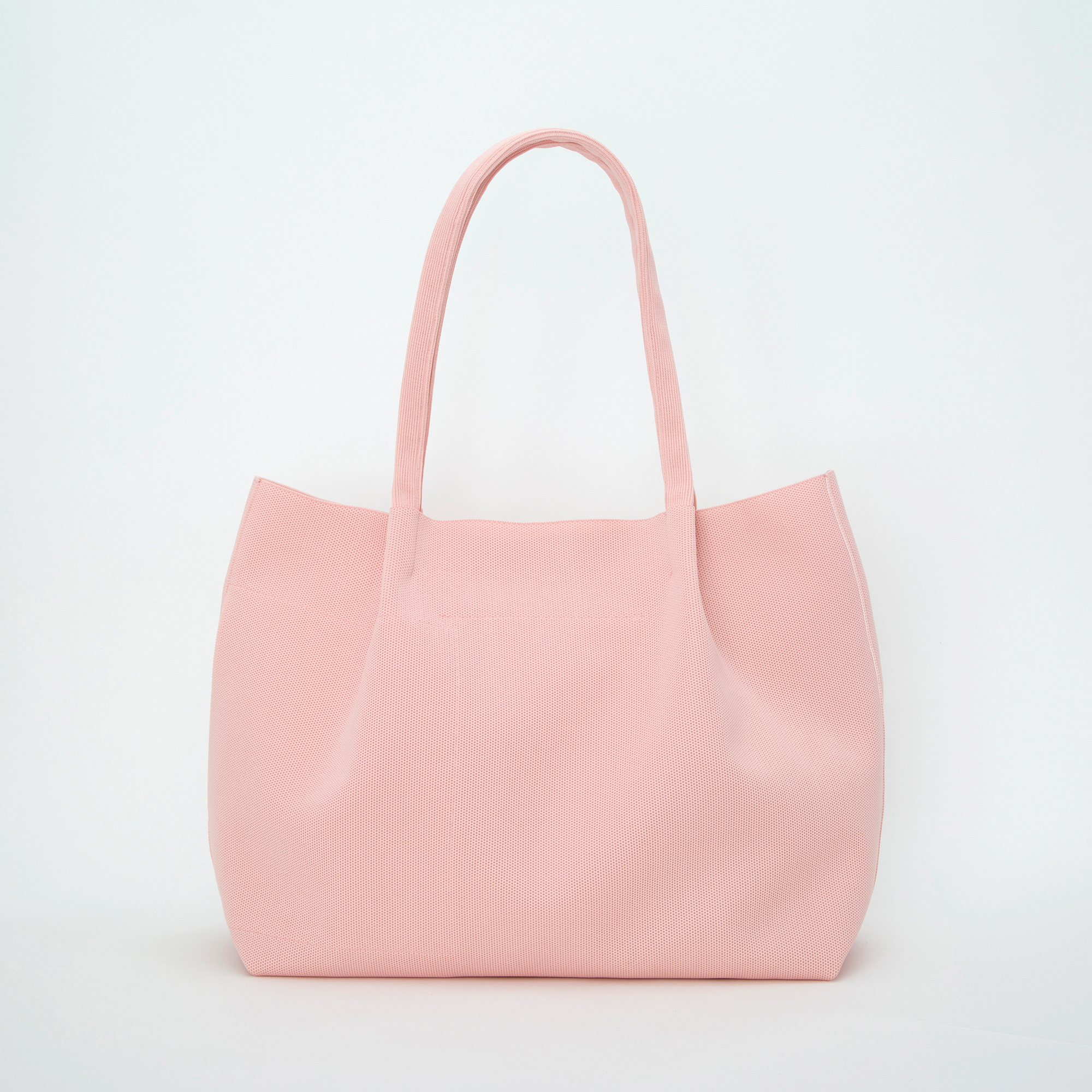 ニットバッグ L（ピンク）