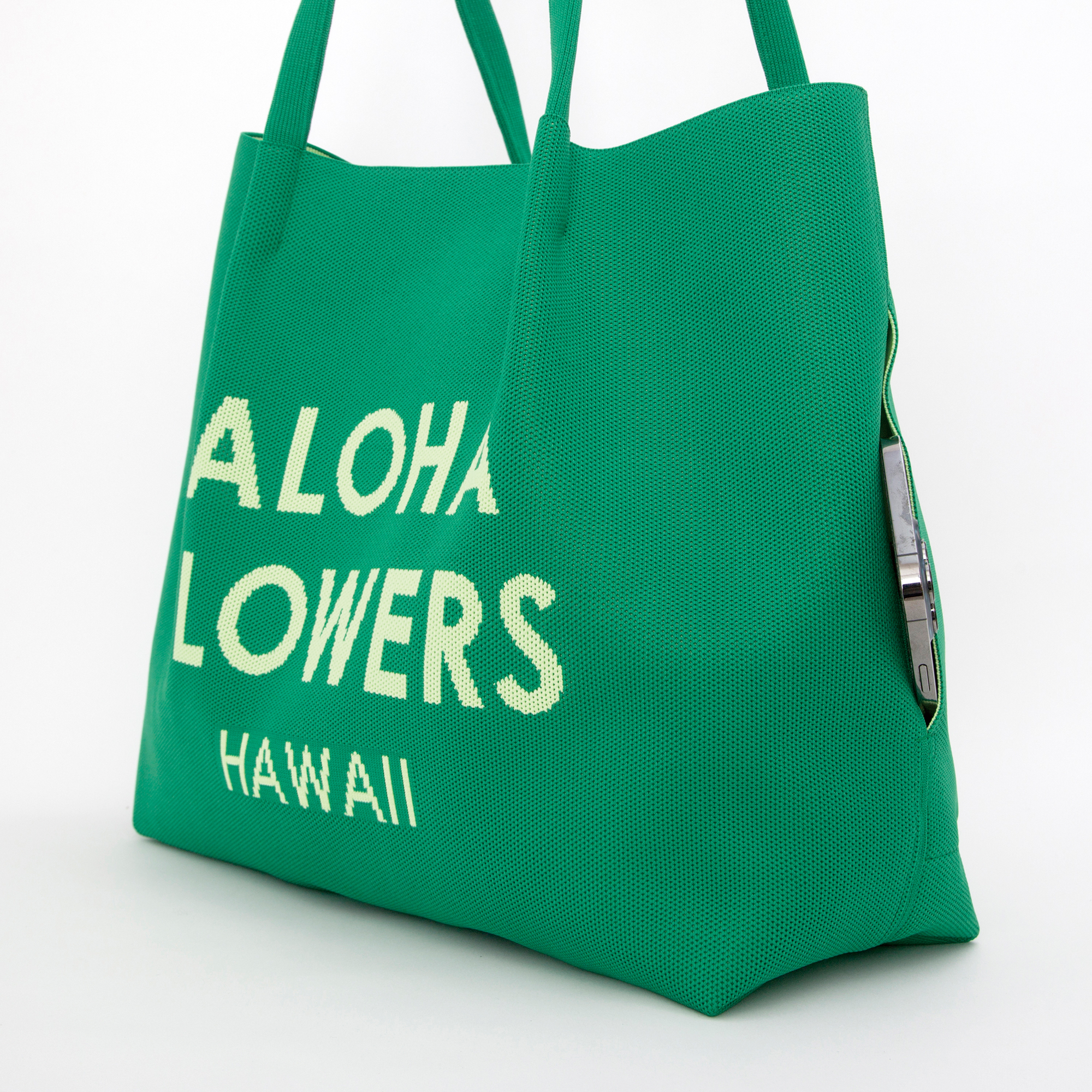 ニットバッグ L（グリーン）