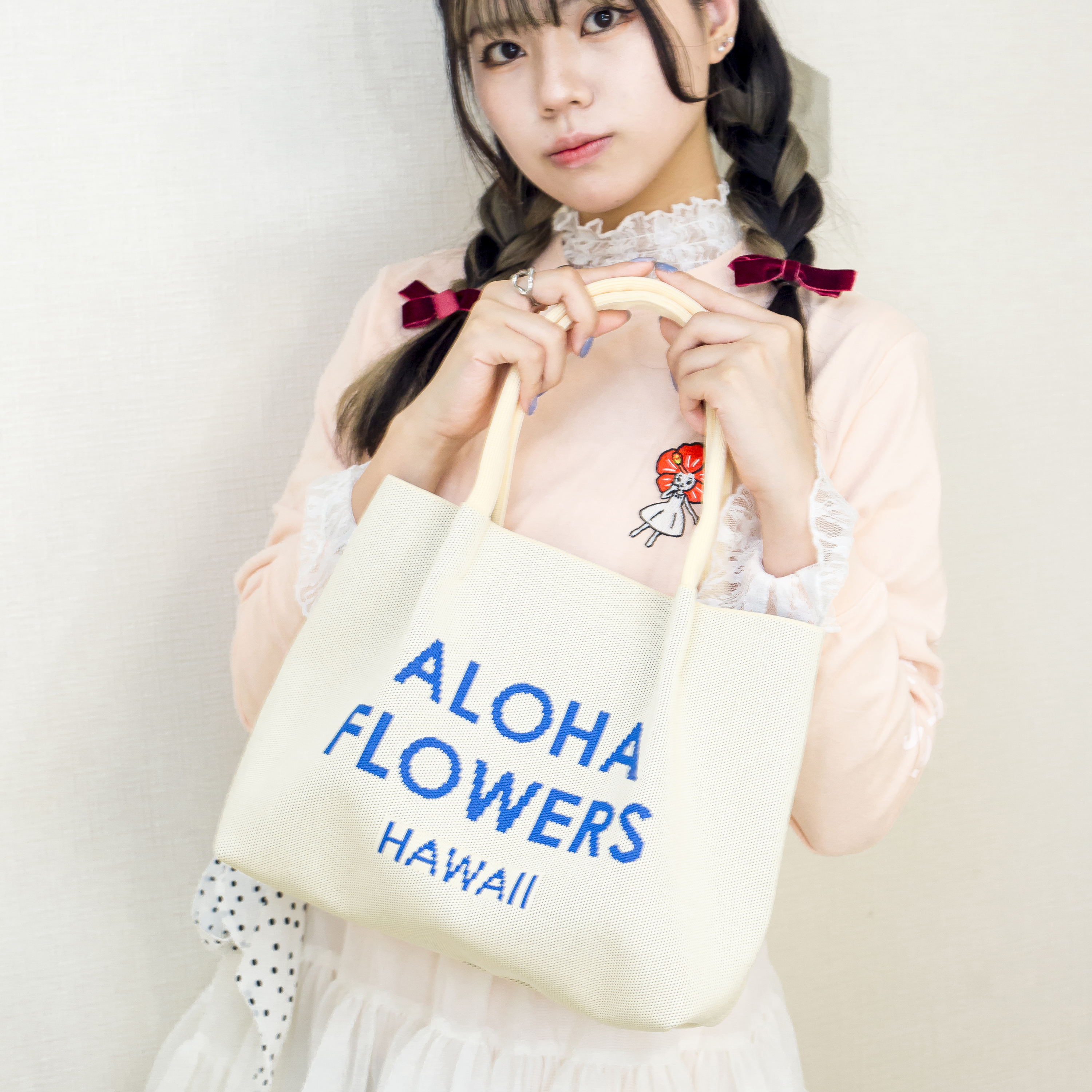 ニットバッグ M（ナチュラル）