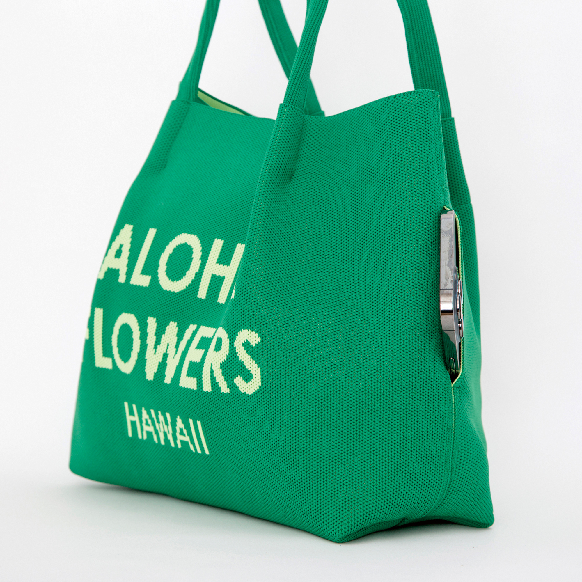 ニットバッグM（グリーン）