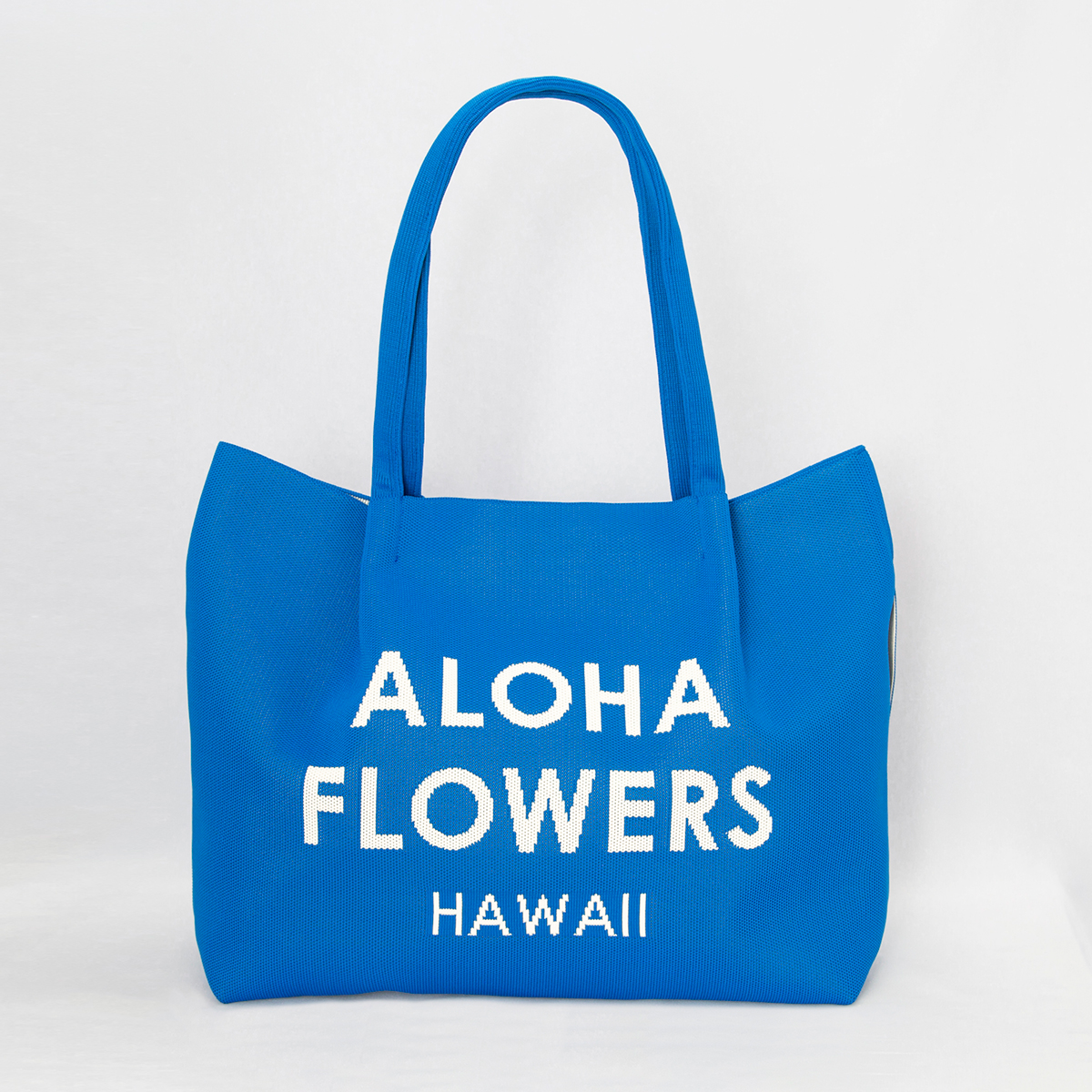 ニットバッグ L（ブルー）