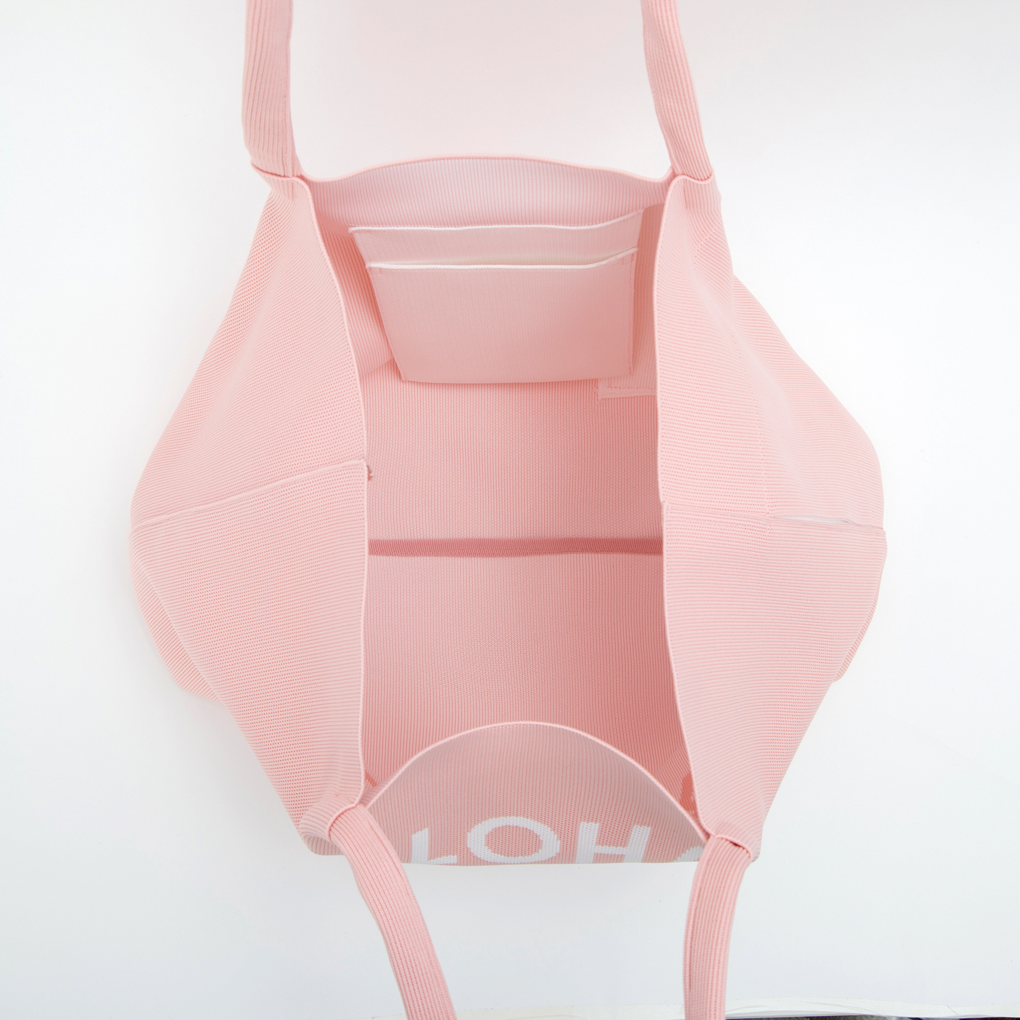 ニットバッグ L（ピンク）