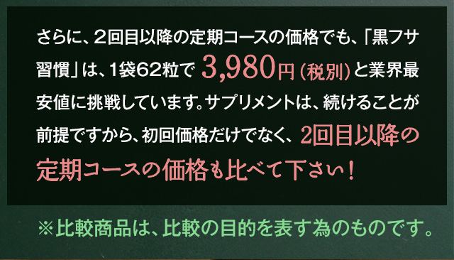 2回目以降も3,980円と業界最安値に挑戦しています