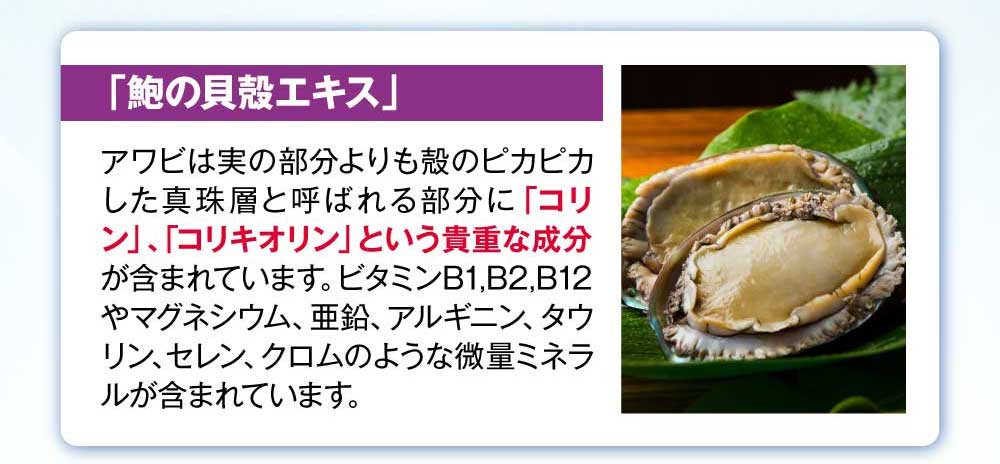 鮑の貝殻エキス