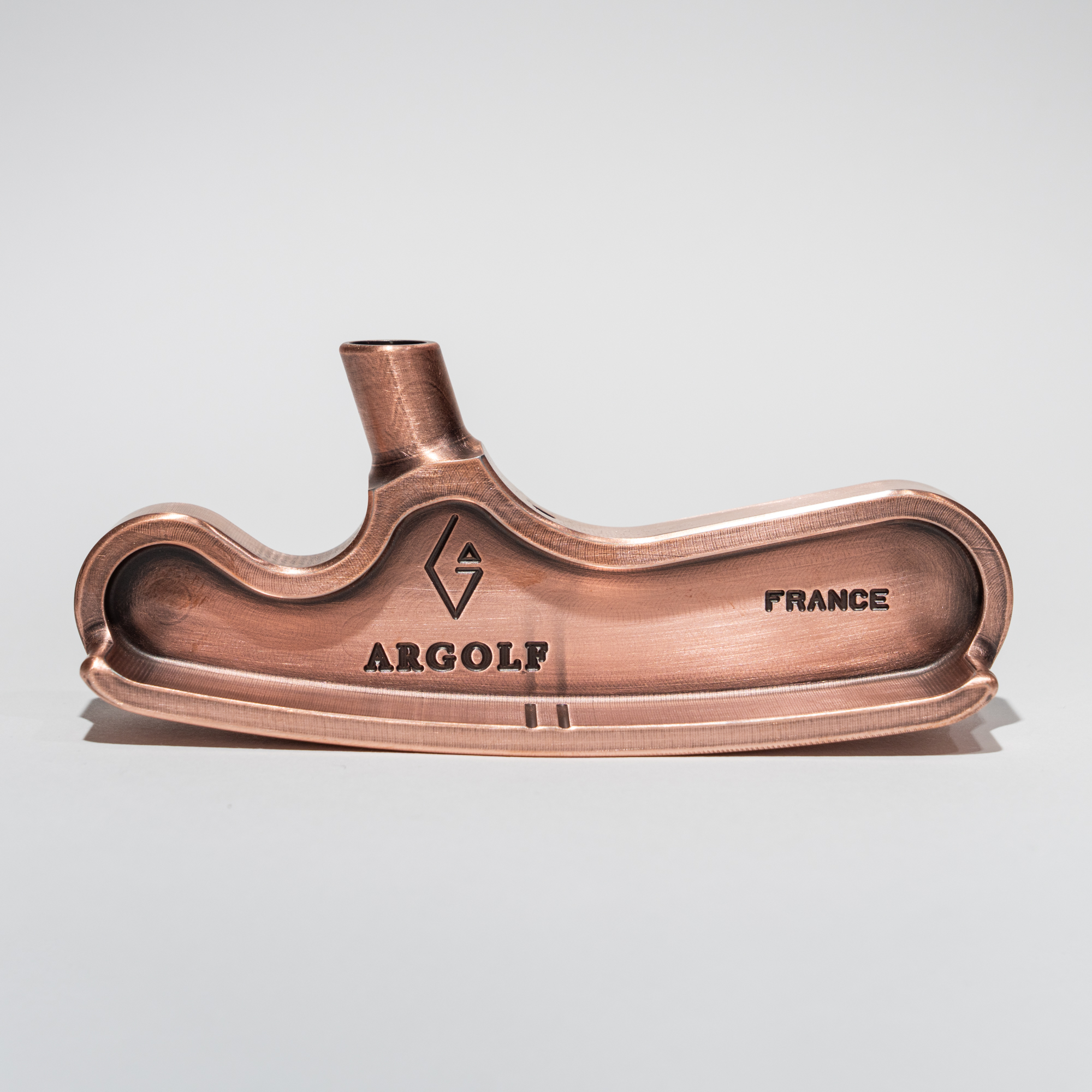 【完成品】Merlin｜Vintage Copper（マーリン・ヴィンテージカッパー） ヴィンテージ加工: 無加工, デキステリティ: 右手用, シャフト: センター, シャフトサイズ: 32インチ, シャフト色: シルバー, ライ: 70（標準ライ）, グリップとサイズ: Black×White Logo, ヘッドカバー色: カーボンブラック