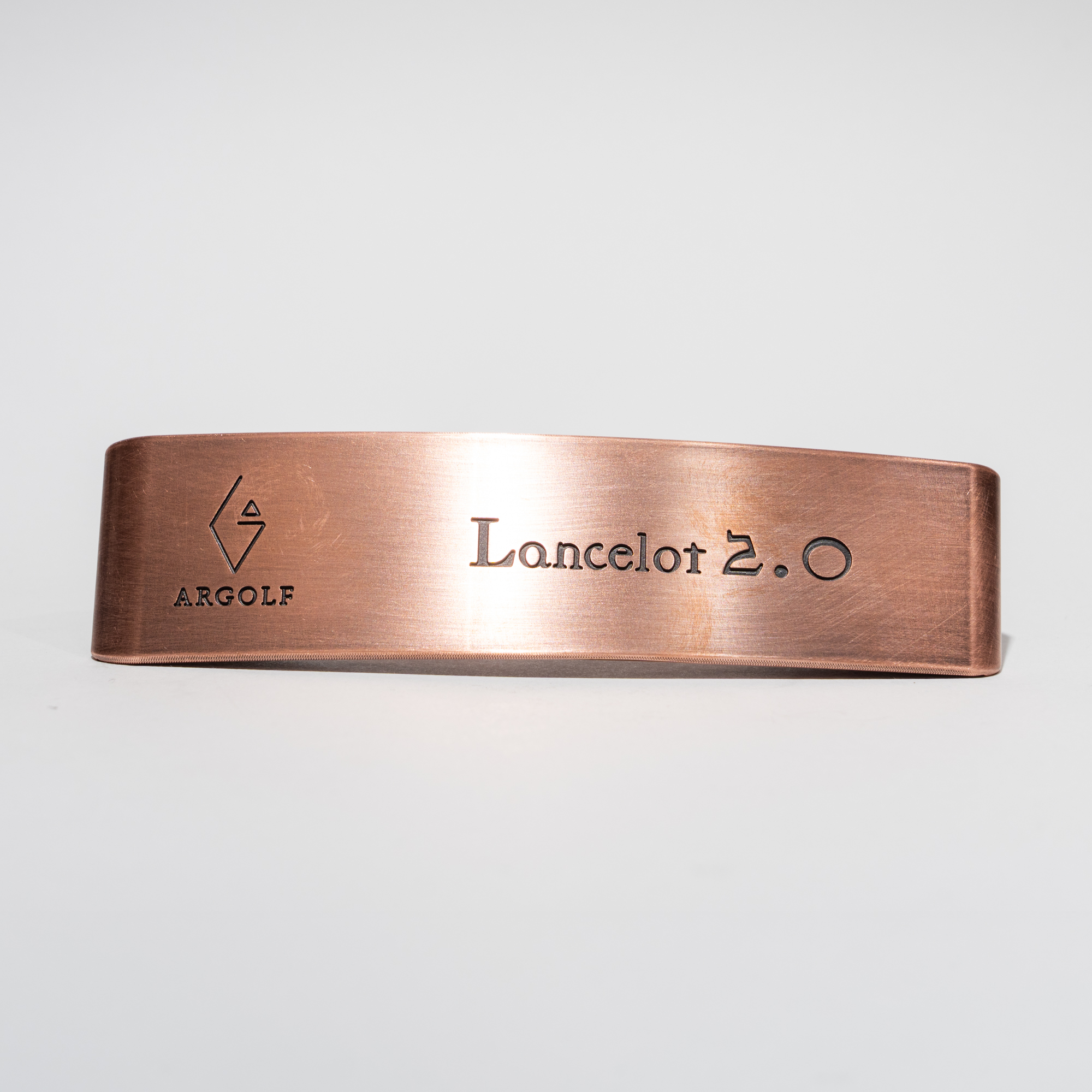 【完成品】Lancelot 2.0｜Vintage Copper（ランスロット2.0・ヴィンテージカッパー） ヴィンテージ加工: 無加工, 利き手: 右利き用, シャフトサイズ: 33インチ, ライ: ライ（標準ライ）, グリップ種類: White×Gold Logo, ヘッドカバー色: カーボンブラック