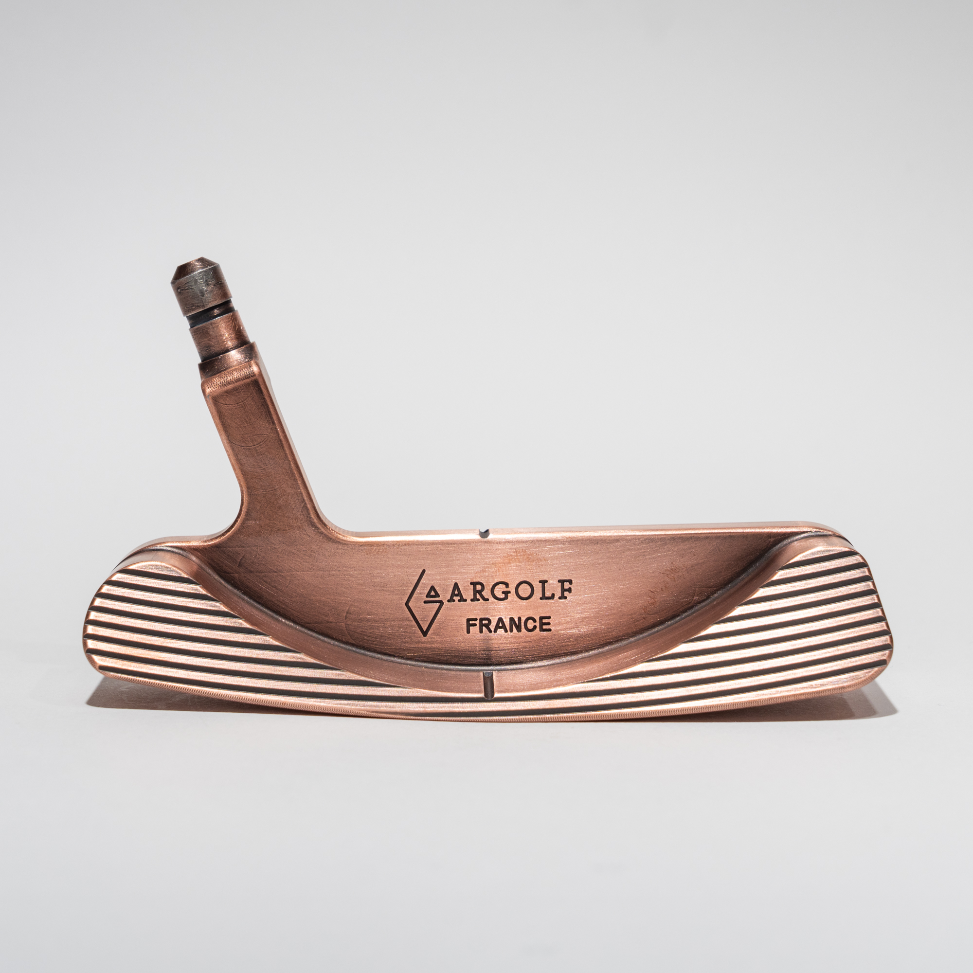 【完成品】Lancelot 2.0｜Vintage Copper（ランスロット2.0・ヴィンテージカッパー） ヴィンテージ加工: 無加工, 利き手: 右利き用, シャフトサイズ: 33インチ, ライ: ライ（標準ライ）, グリップ種類: White×Gold Logo, ヘッドカバー色: カーボンブラック