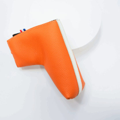 Marcel Leather HeadCover｜マルセル・レザーヘッドカバー Color: オレンジ（マレット型）