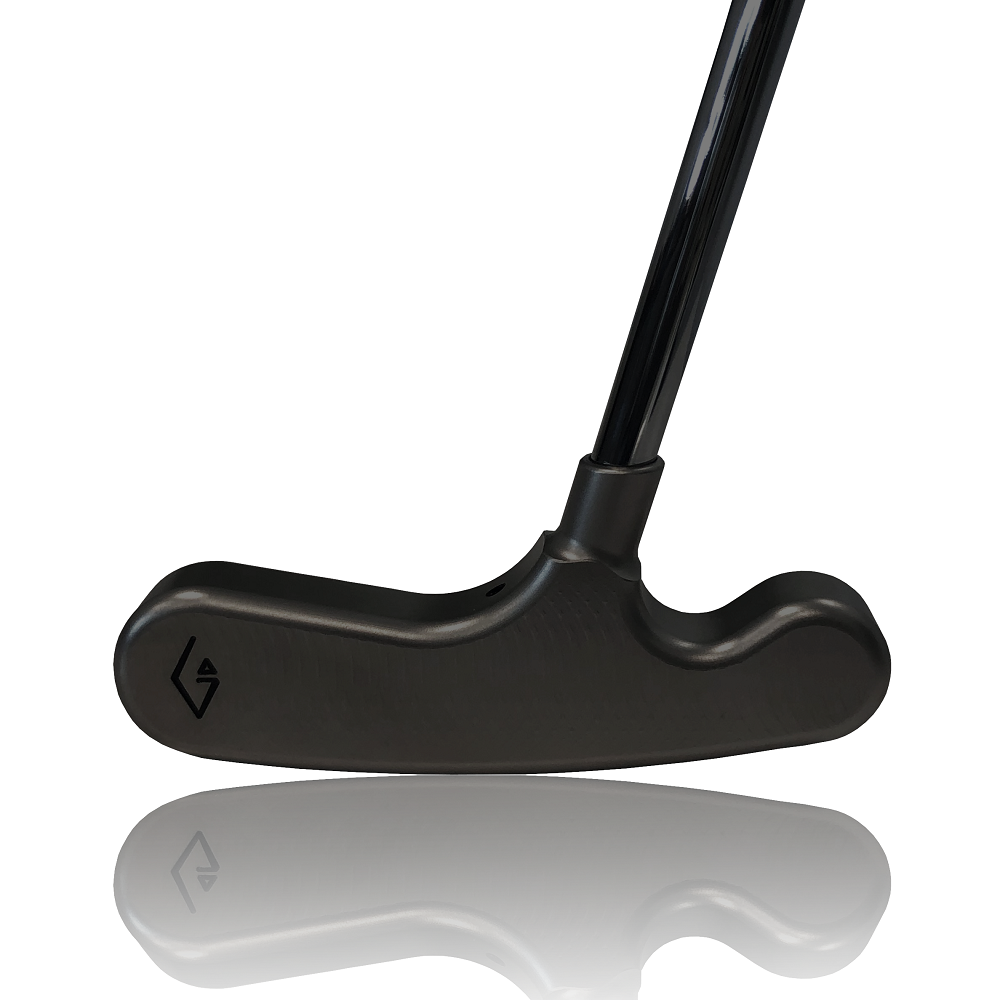 【完成品】Merlin｜Dark Edition（マーリン・ダークエディション） デキステリティ: 右手用, シャフト: センター, シャフトサイズ: 32インチ, シャフト色: ブラック, ライ: 70（標準ライ）, グリップとサイズ: White×Gold Logo, ヘッドカバー色: カーボンブラック